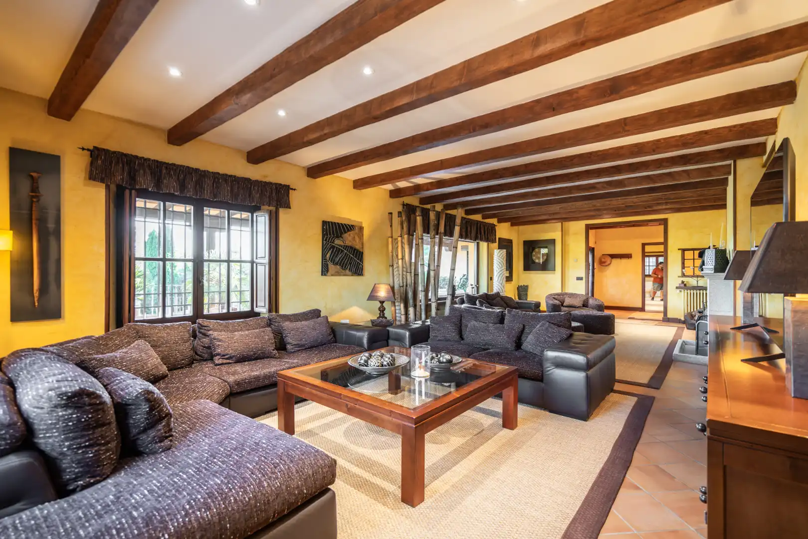 Living room of Houses for sale in Manzanares El Real  with Air Conditioner, Heating and Private garden