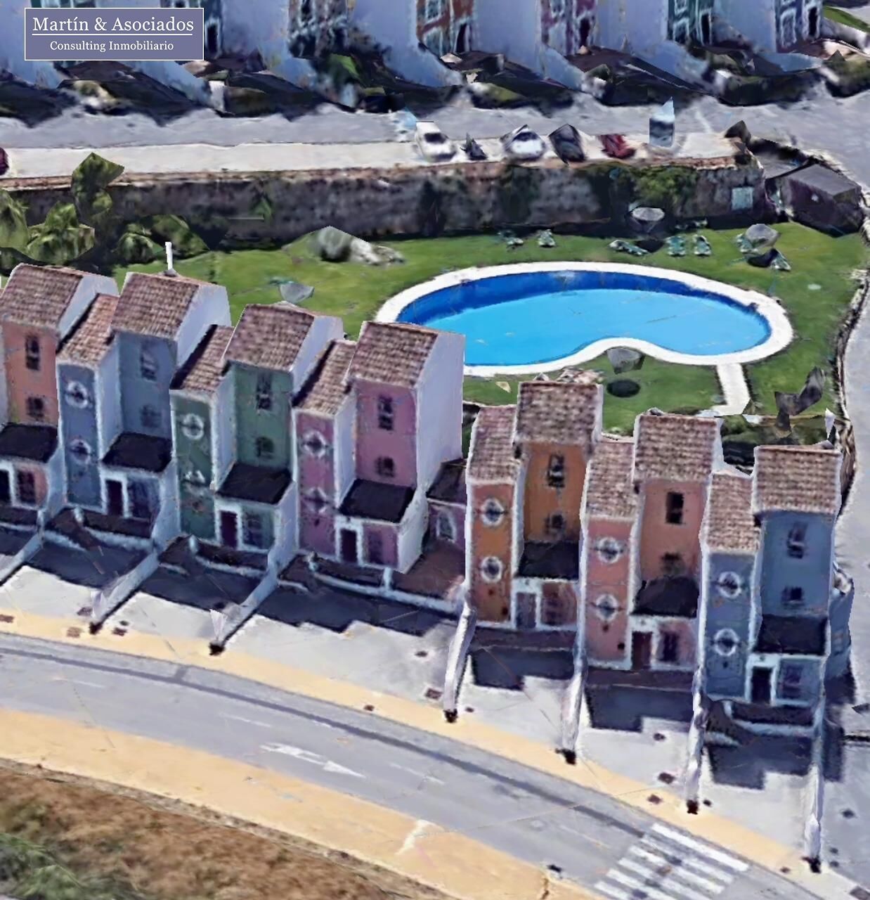 Vista exterior de Casa adosada en venta en Casares con Jardín privado, Terraza y Piscina