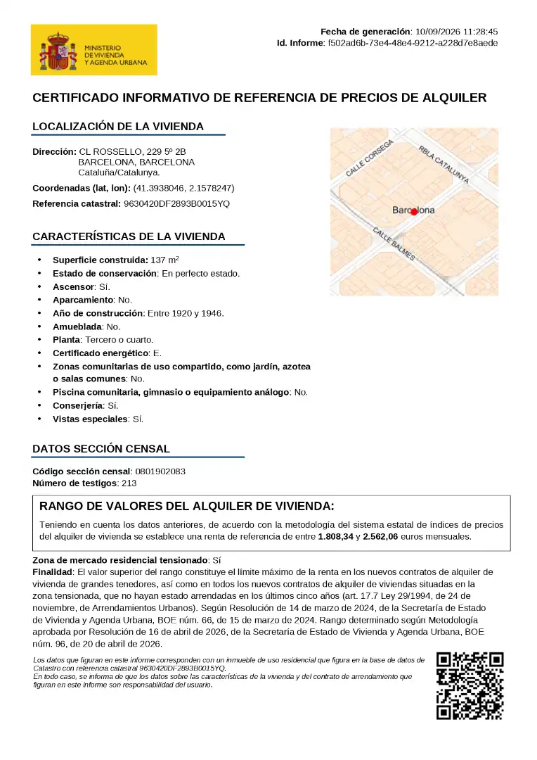 Flat with lift to rent in Carrer del Rosselló 229, imagen 22