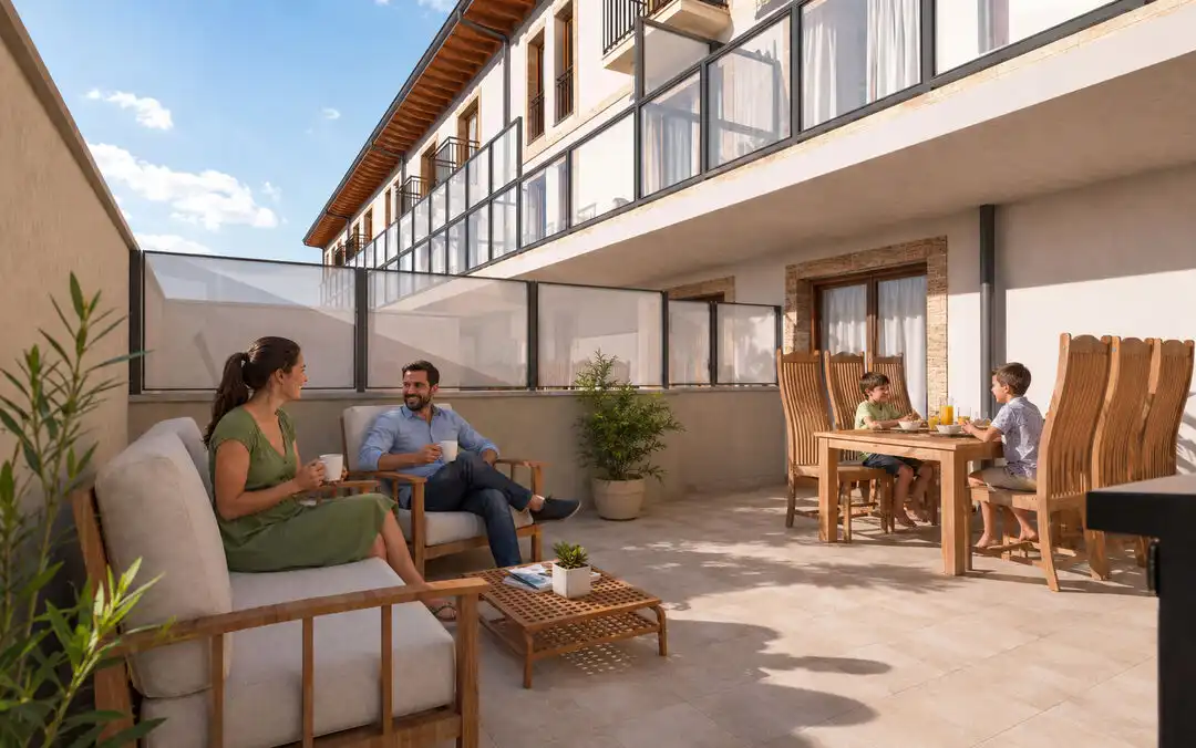 Terrace of Flat for sale in Ezcaray  with Heating, Terrace and Storage room