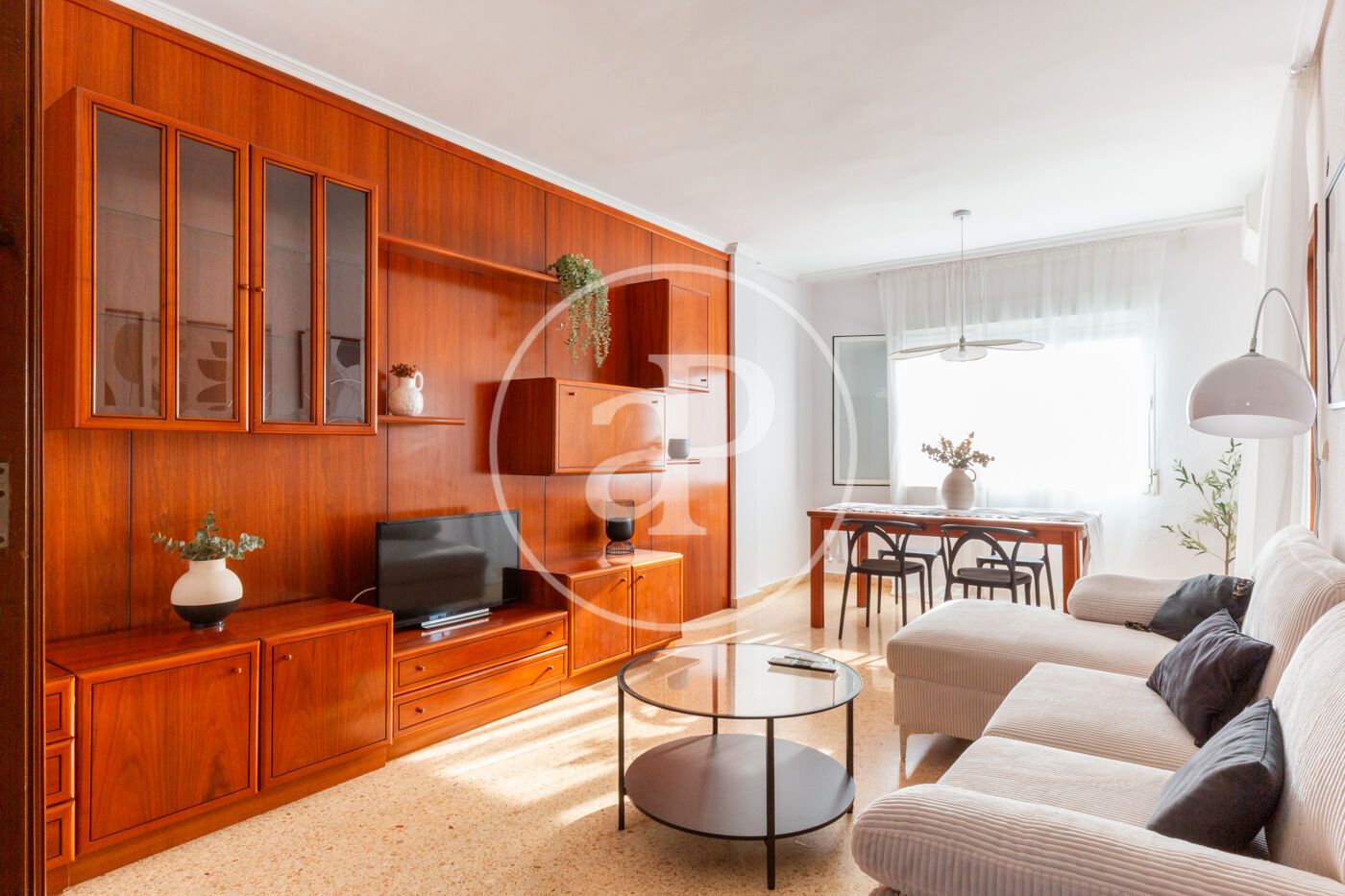 Living room of Flat for sale in Castellón de la Plana / Castelló de la Plana  with Heating, Furnished and Balcony