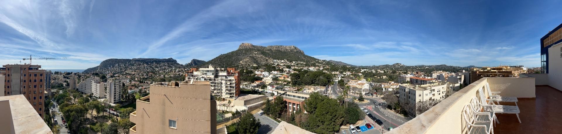 Vista exterior de Àtic en venda en Calpe / Calp amb Aire condicionat, Jardí privat i Terrassa