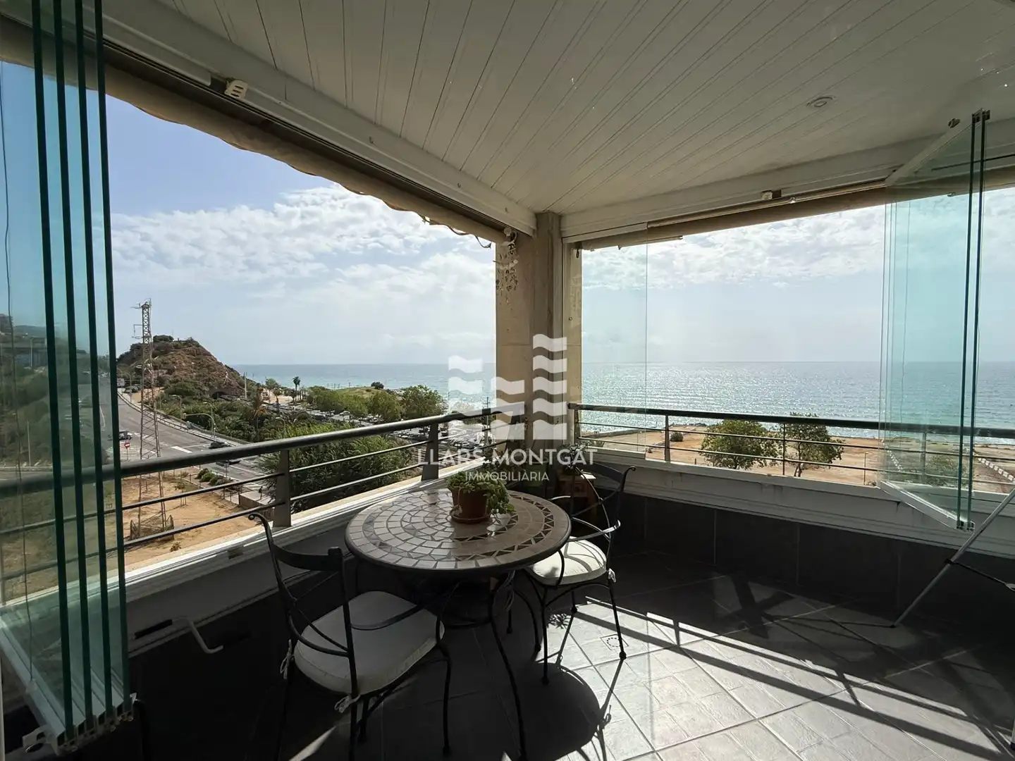 Terrasse von Wohnung zum Verkauf in Montgat mit Klimaanlage, Heizung und Terrasse