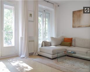 Living room of Flat to rent in  Madrid Capital  with Air Conditioner, Heating and Furnished