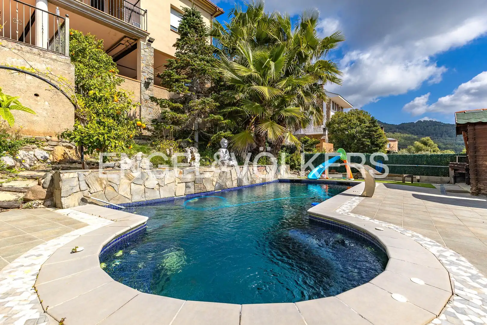 Swimming pool of Houses for sale in Castellar del Vallès  with Air Conditioner, Heating and Private garden