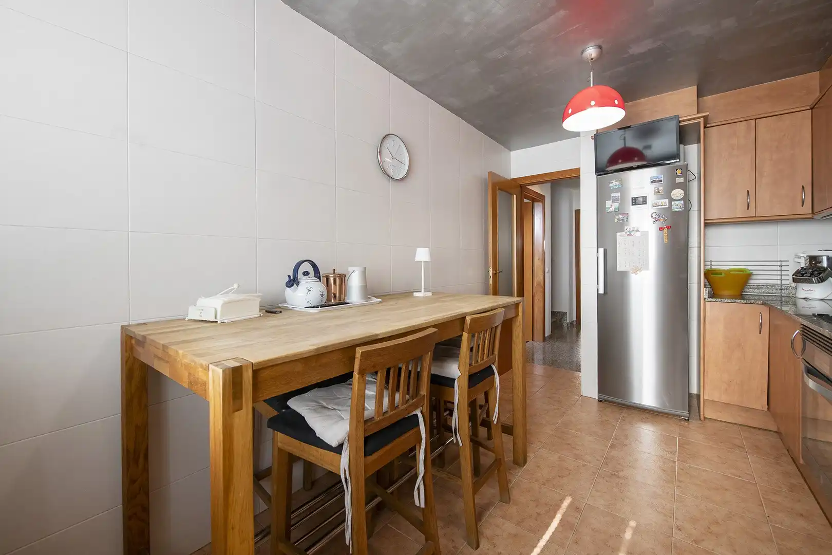 Cocina de Casa adosada en venta en Sant Julià de Ramis con Aire acondicionado, Calefacción y Terraza