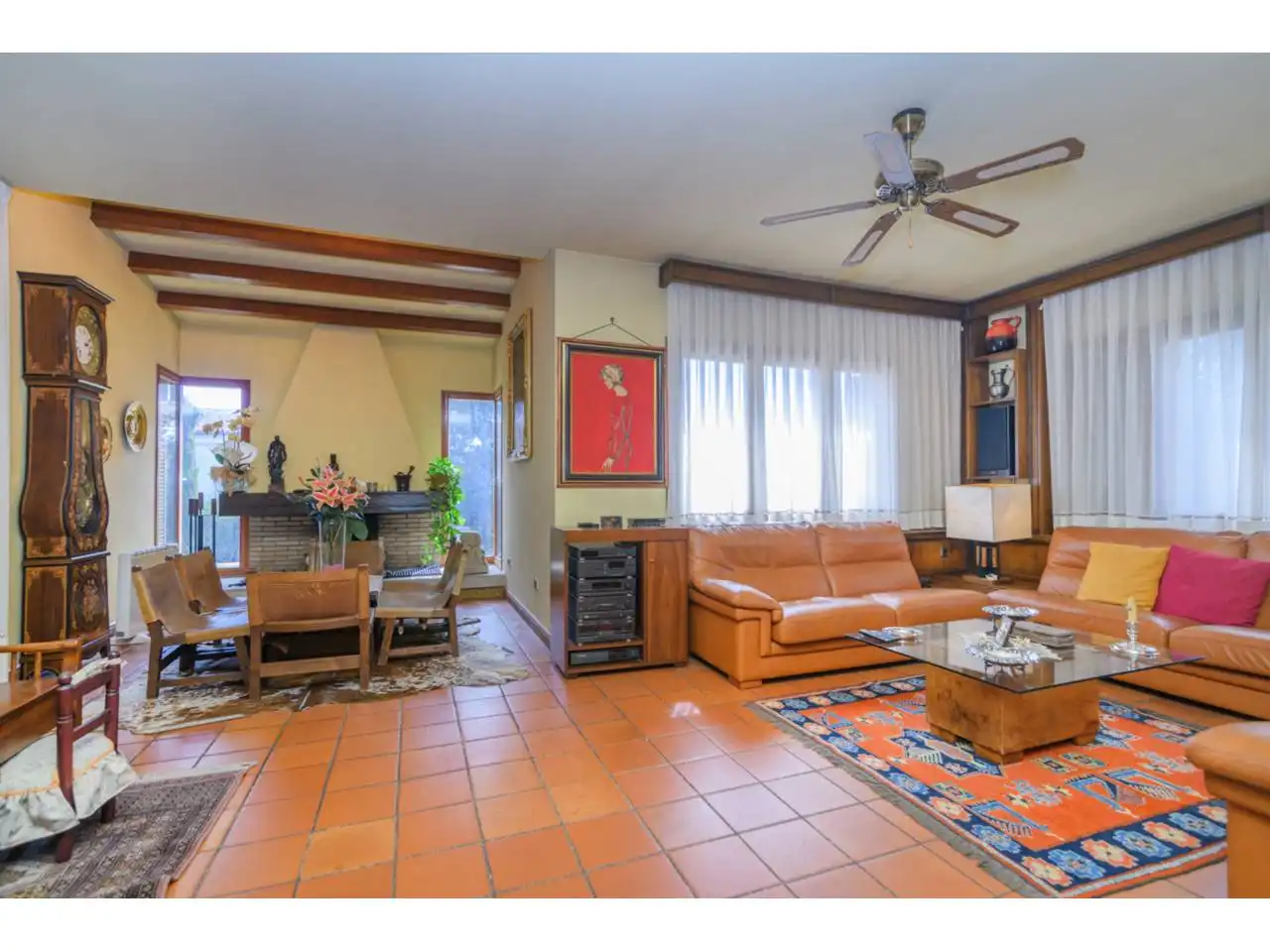 Wohnzimmer von Haus oder Chalet zum Verkauf in Sant Vicenç de Castellet mit Klimaanlage, Heizung und Privatgarten