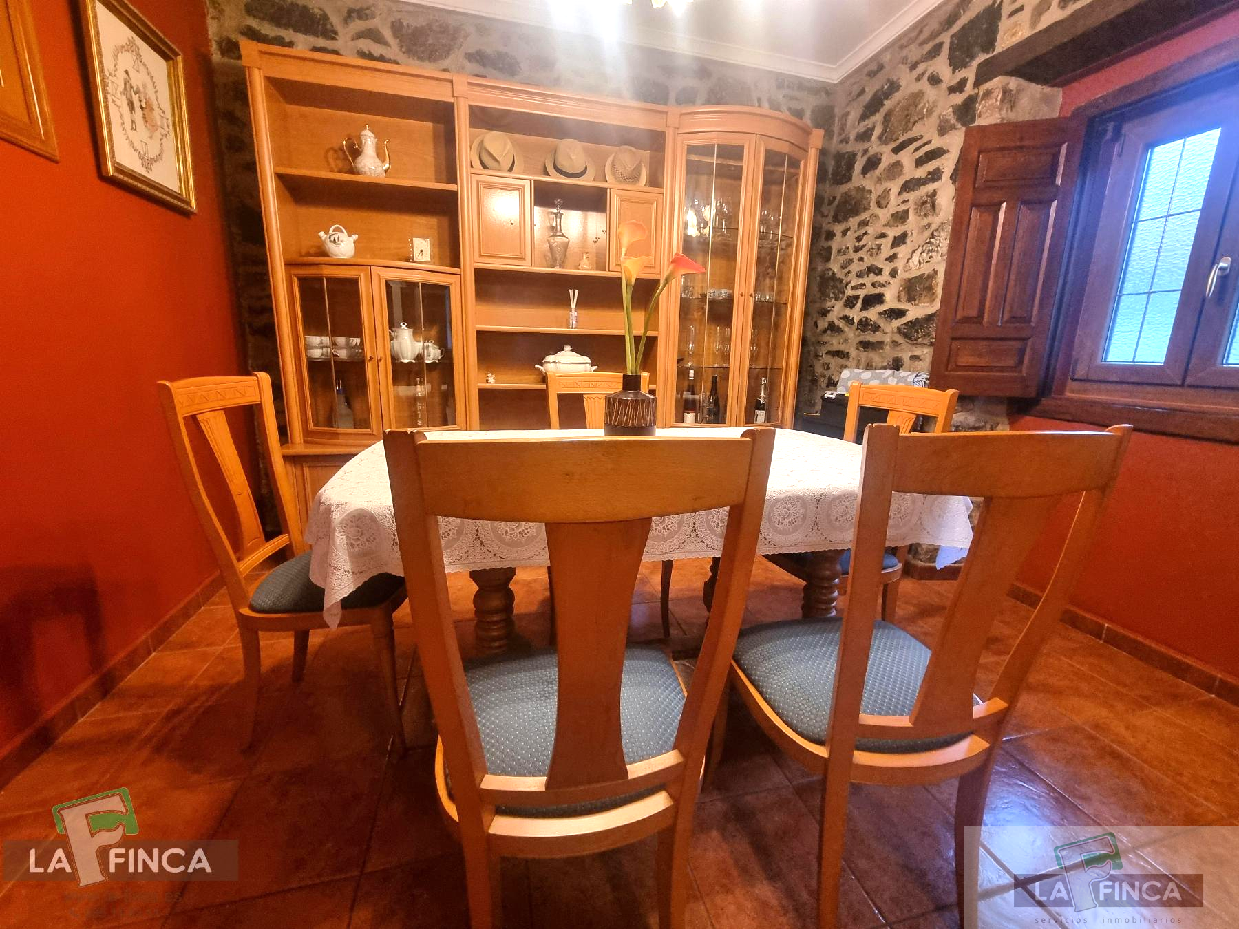 Dining room of House or chalet for sale in Soto del Barco  with Heating, Storage room and Furnished