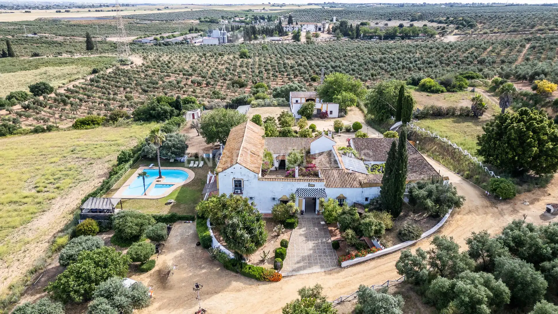Jardí de Finca rústica en venda en Alcalá de Guadaira amb Calefacció, Jardí privat i Terrassa