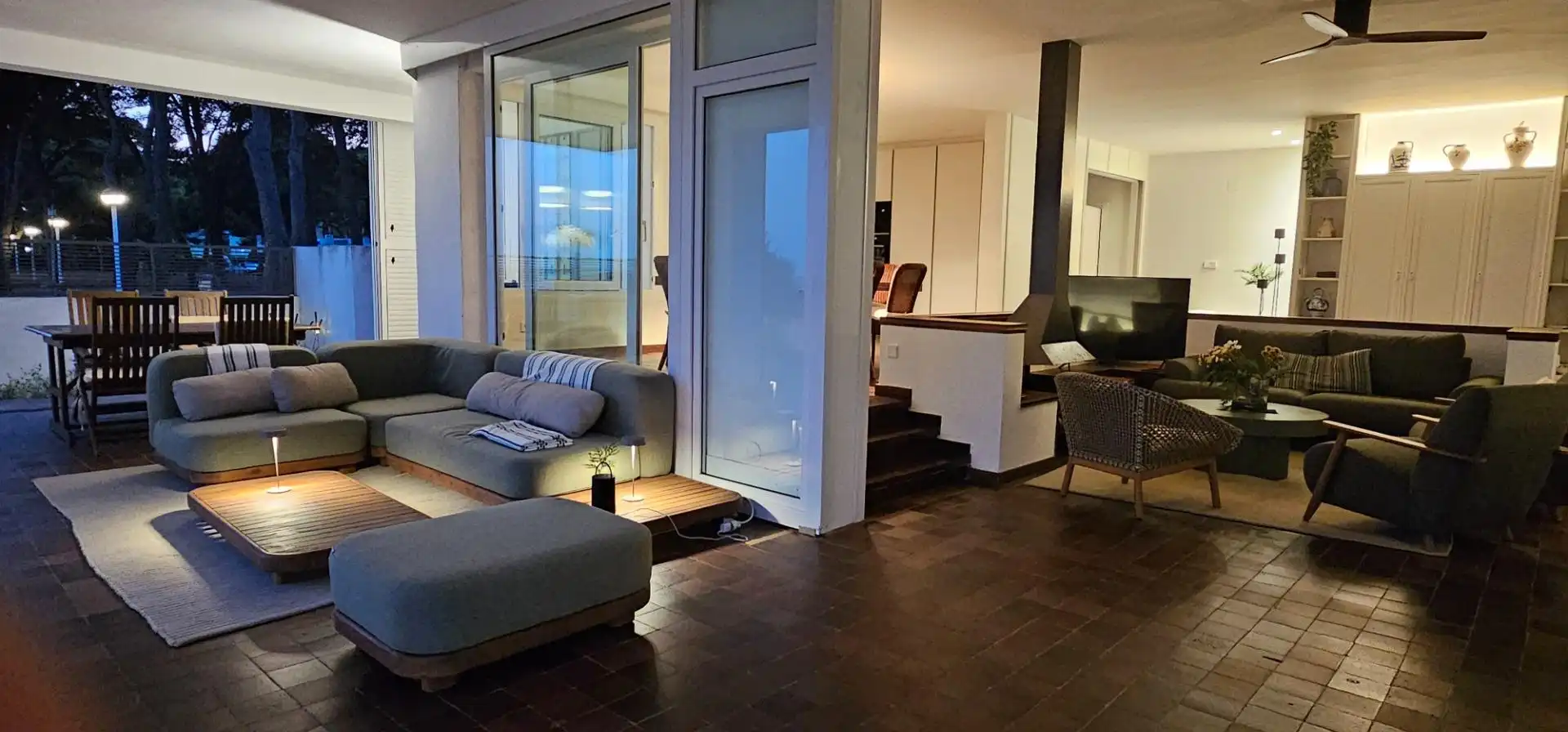 Sala de estar de Casa o chalet de alquiler en Cambrils con Aire acondicionado, Terraza y Amueblado