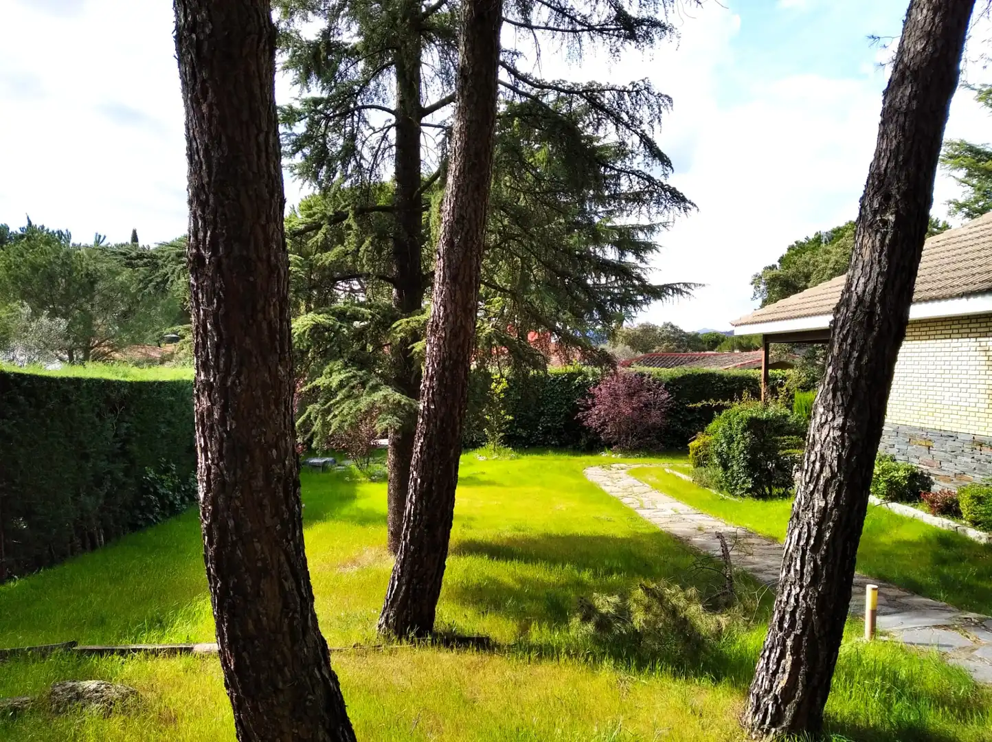 Garden of Houses for sale in Hoyo de Manzanares  with Heating, Private garden and Terrace