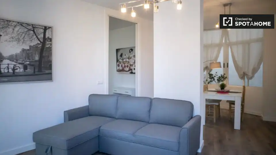 Sala de estar de Piso de alquiler en Valencia con Aire acondicionado, Calefacción y Amueblado