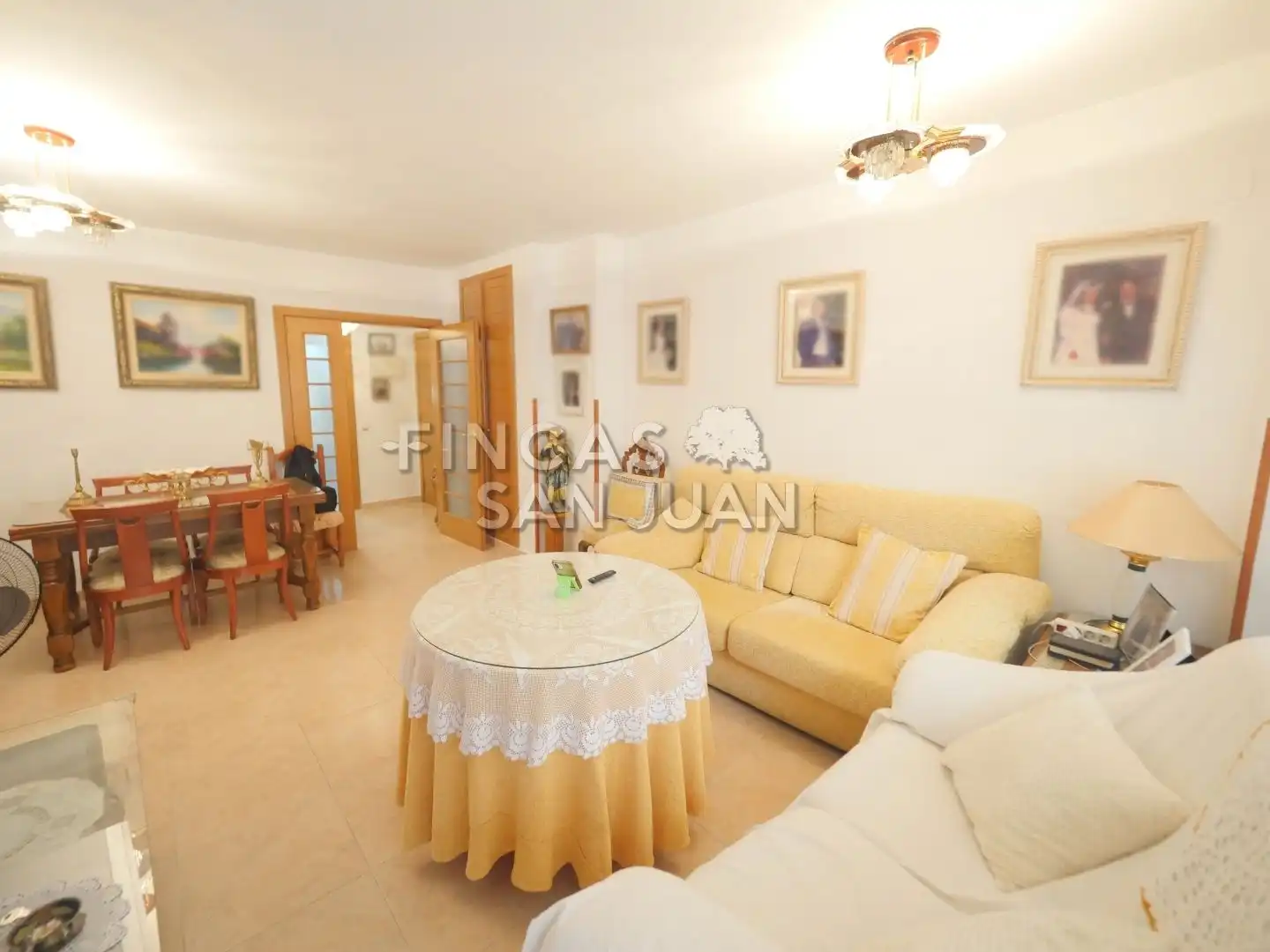 Sala d'estar de Pis en venda en Sant Joan d'Alacant amb Aire condicionat, Traster i Balcó