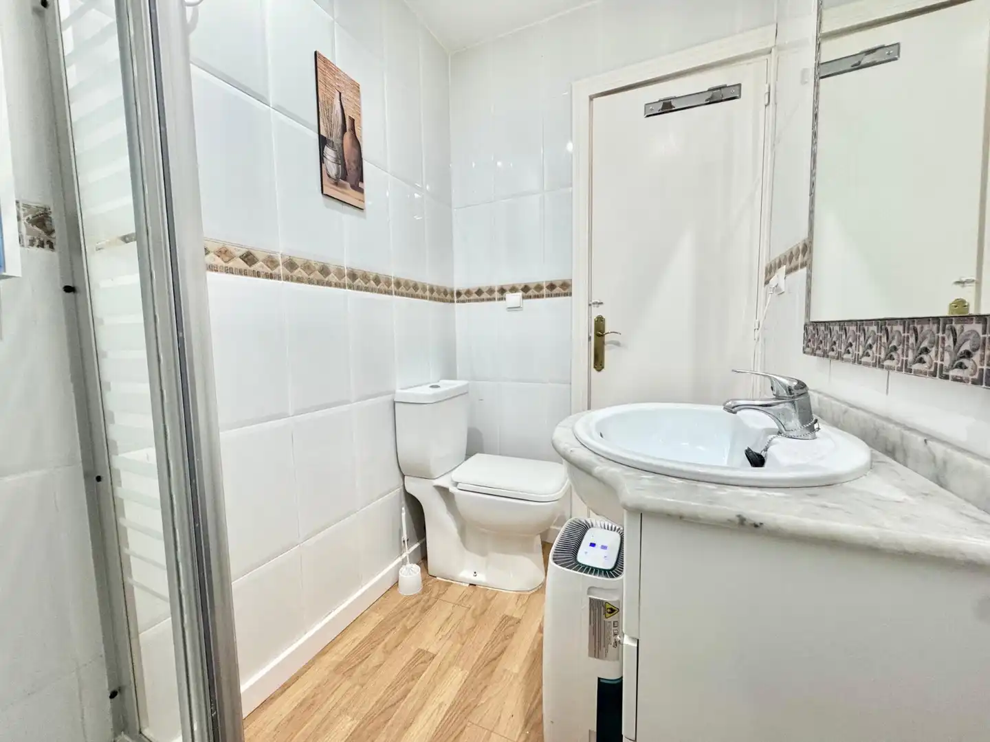 Bathroom of Flat for rent in Santa Pola  with Heating, Parquet flooring and Terrace