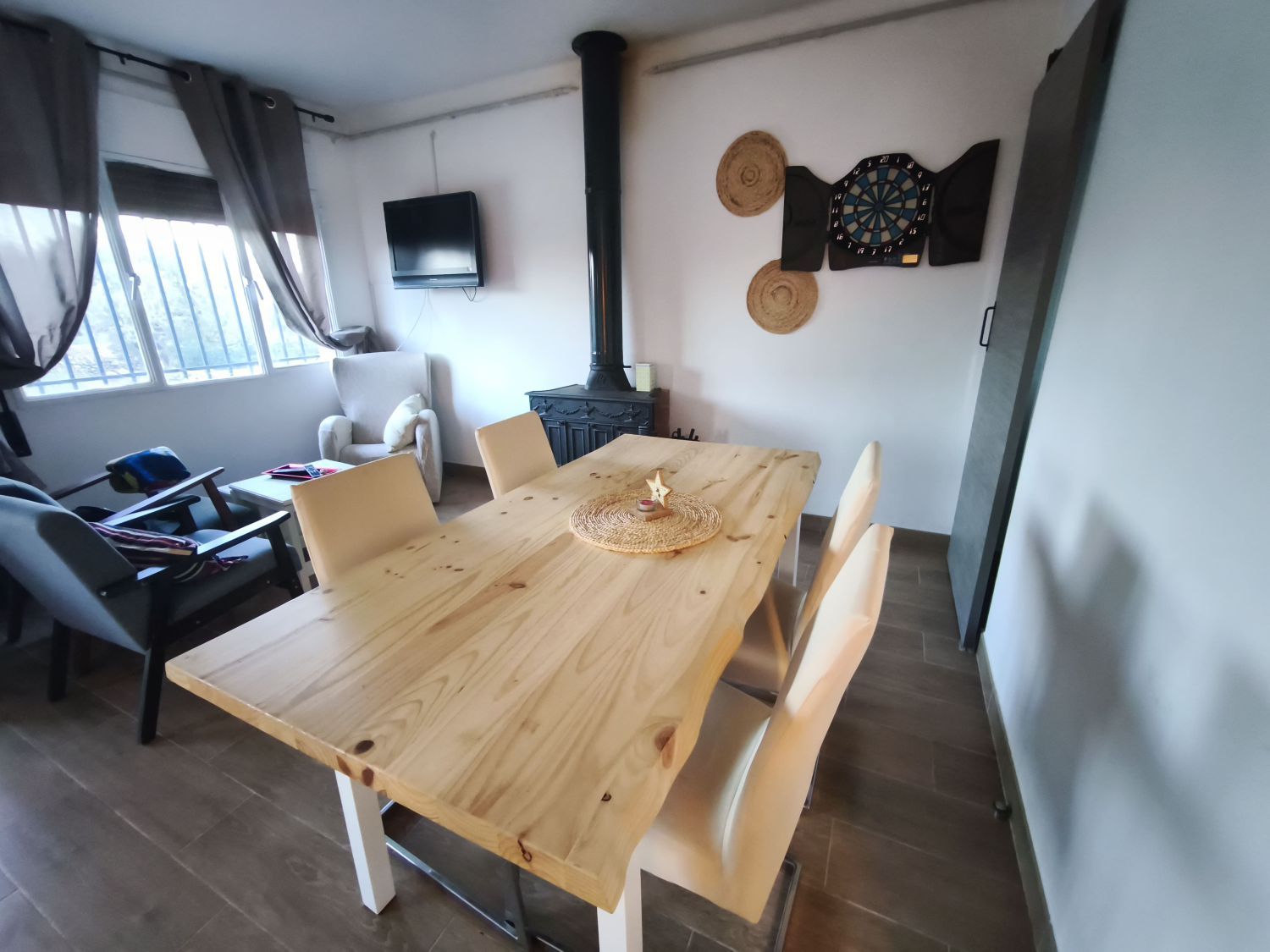 Menjador de Finca rústica en venda en Camarles amb Terrassa