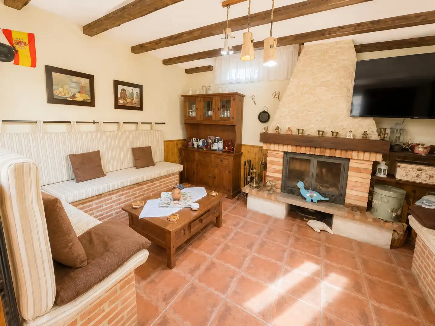 Sala d'estar de Casa adosada en venda en Ciudad Real amb Aire condicionat, Calefacció i Jardí privat