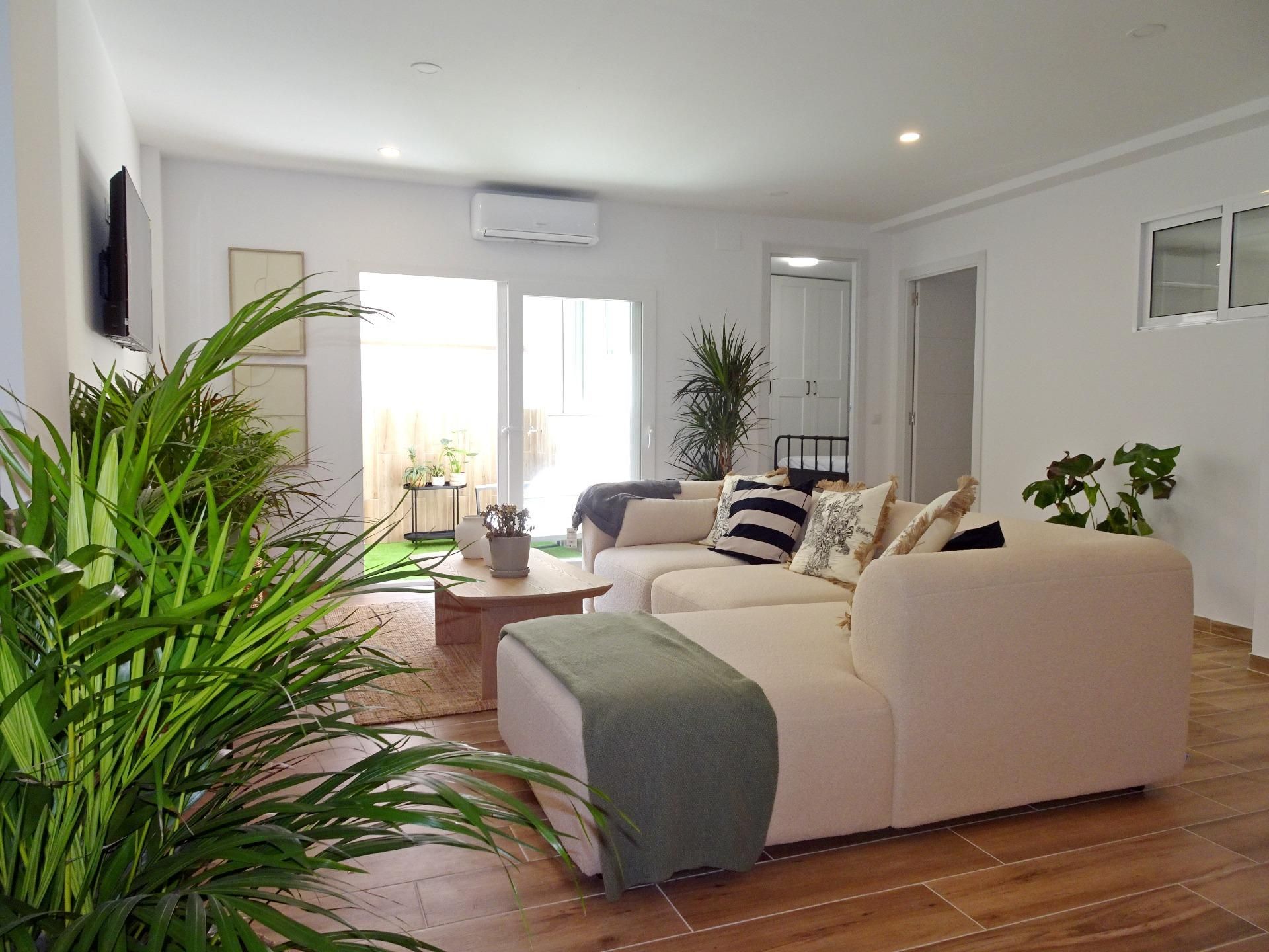 Living room of Flat to rent in Málaga Capital  with Air Conditioner