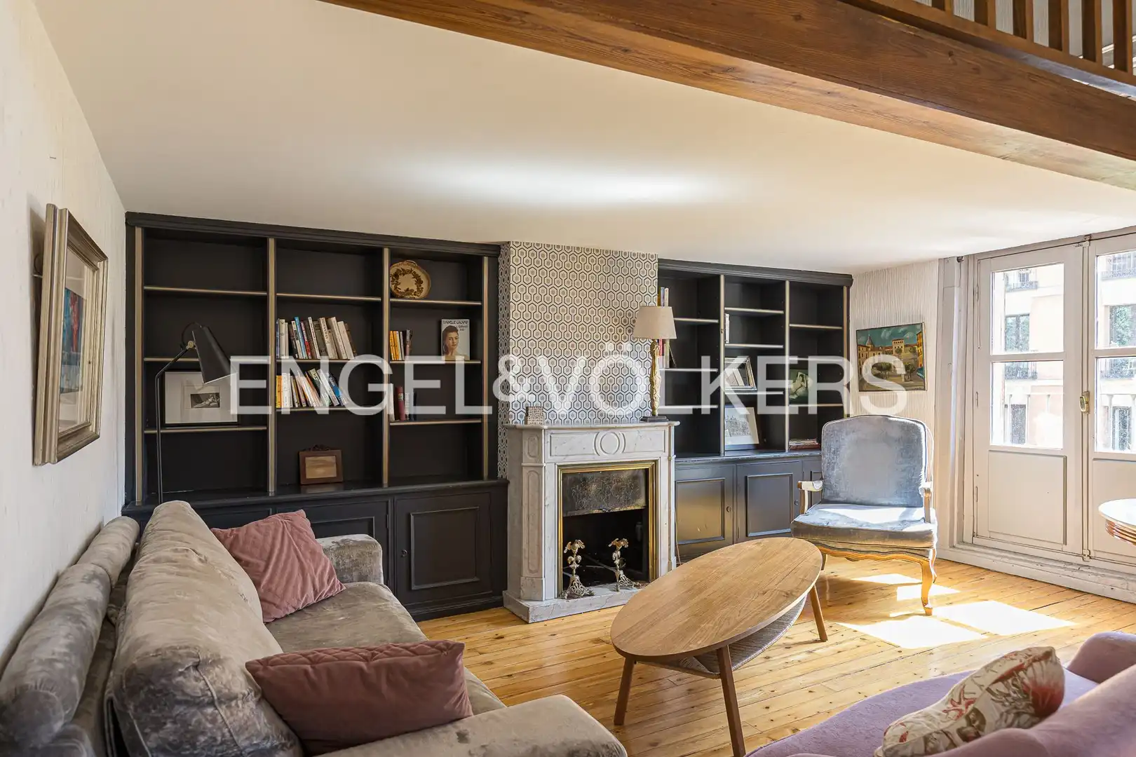 Wohnzimmer von Wohnung zur Miete in Madrid mit Klimaanlage, Heizung und Abstellraum
