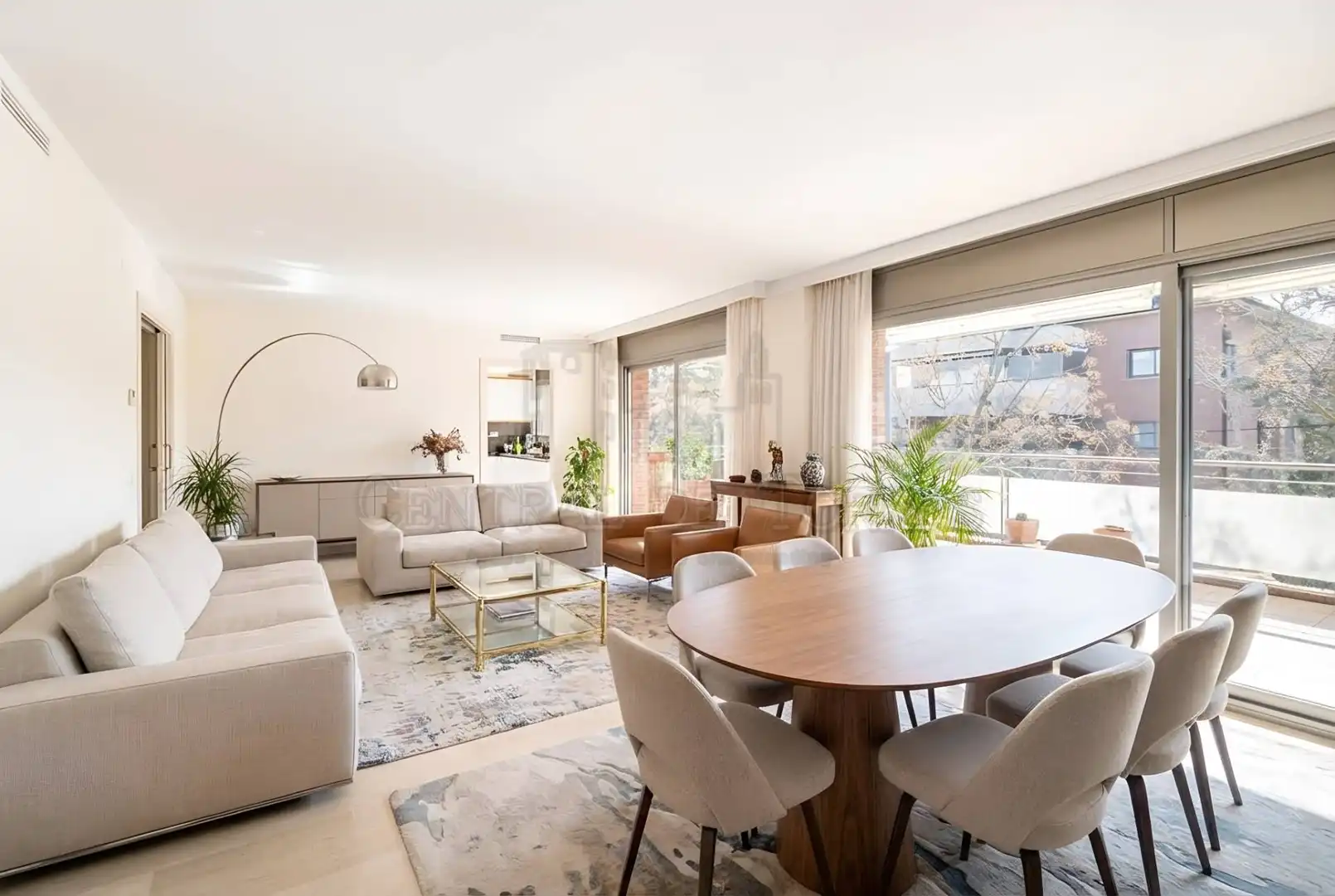 Living room of Attic for sale in Sant Cugat del Vallès  with Air Conditioner, Heating and Terrace
