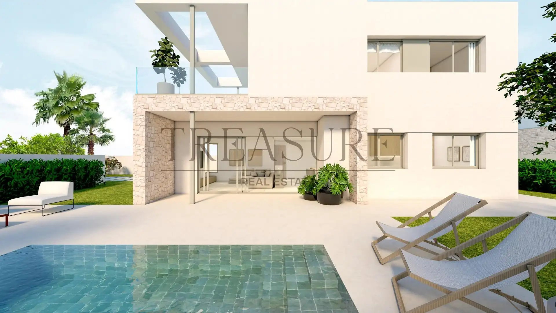 Terrassa de Casa o xalet en venda en Murcia amb Jardí privat, Terrassa i Piscina