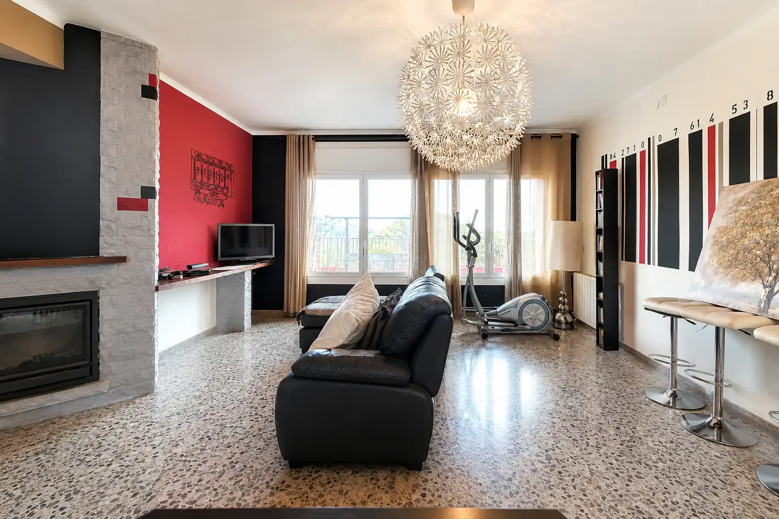 Living room of Country homes for sale in Argentona  with Air Conditioner, Heating and Private garden