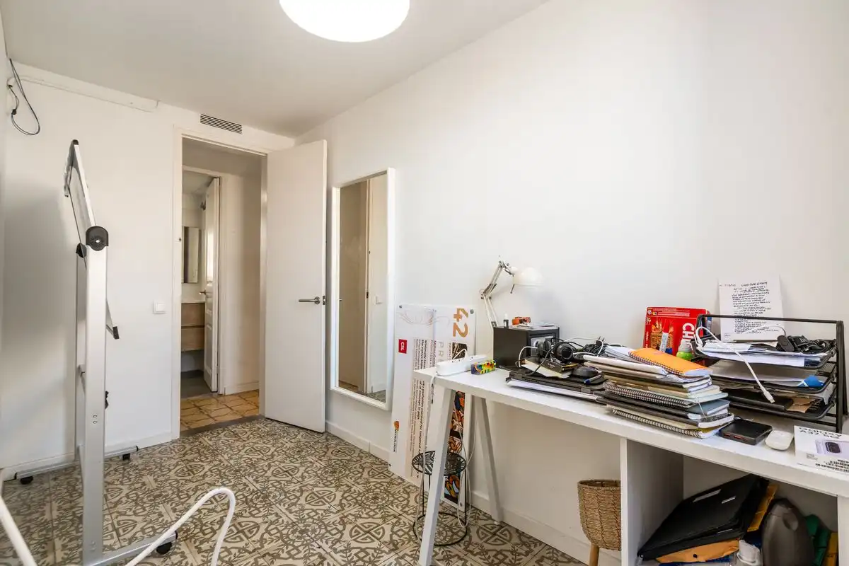 Schlafzimmer von Dachboden zum Verkauf in Barcelona mit Klimaanlage, Heizung und Terrasse