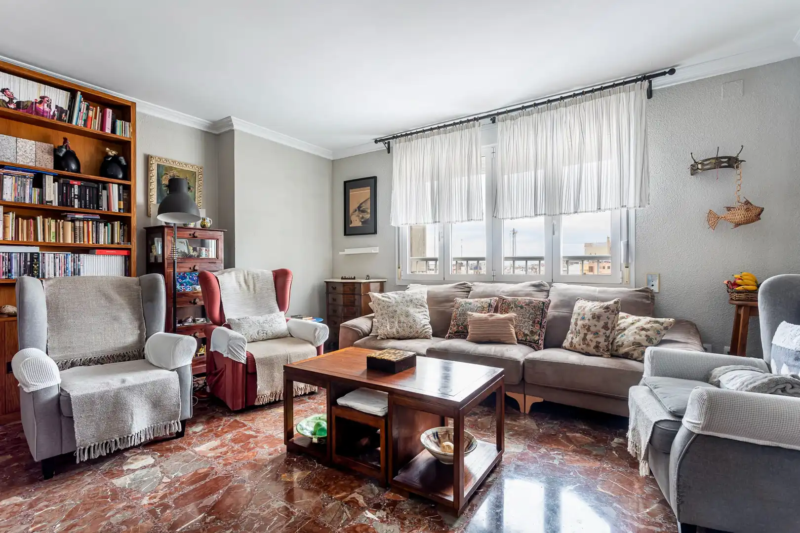 Sala de estar de Ático en venta en Valencia con Aire acondicionado, Calefacción y Terraza