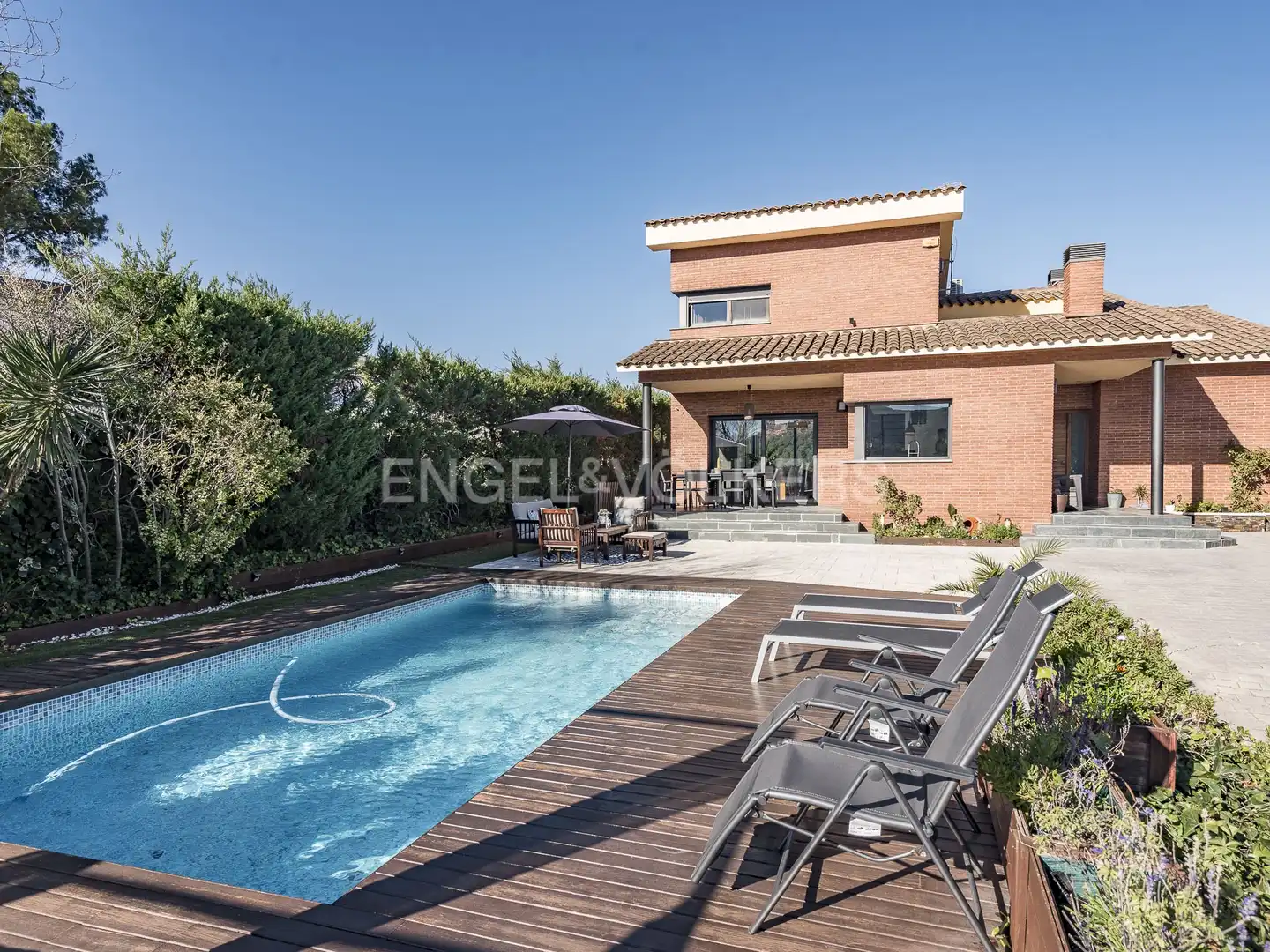 Piscina de Casa o chalet de alquiler en Vacarisses con Aire acondicionado, Calefacción y Jardín privado