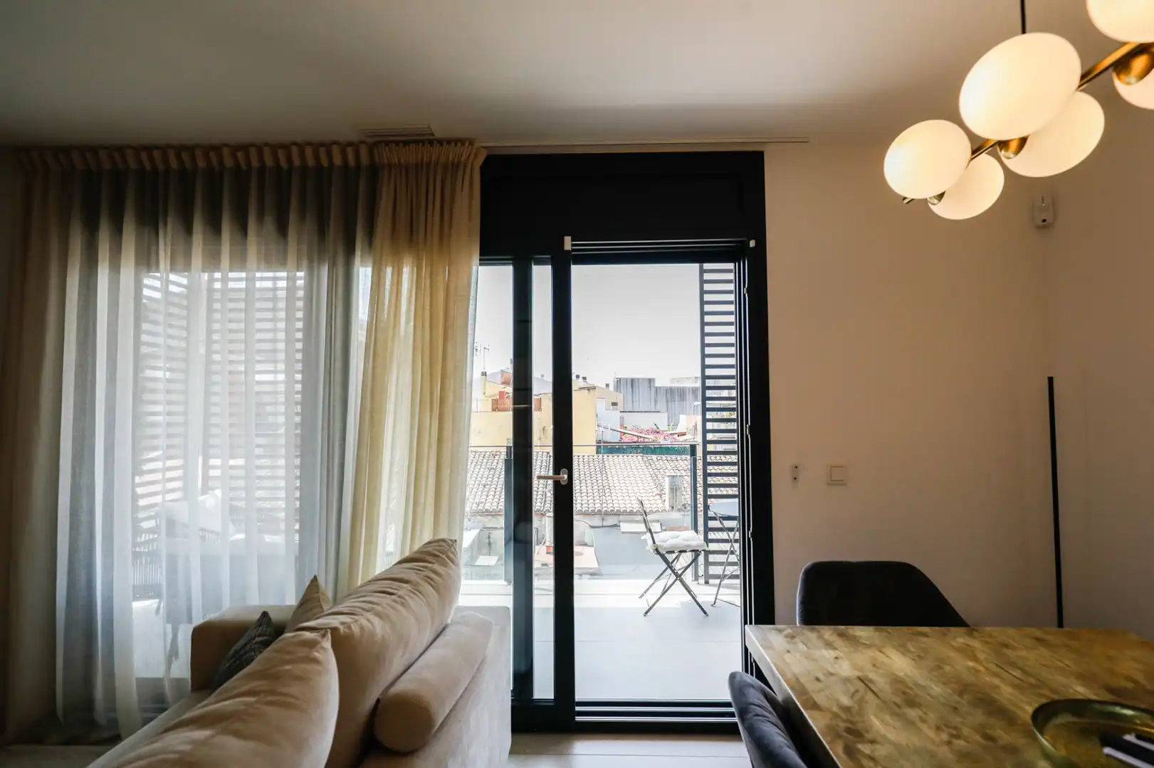 Sala de estar de Piso en venta en Granollers con Aire acondicionado, Jardín privado y Terraza