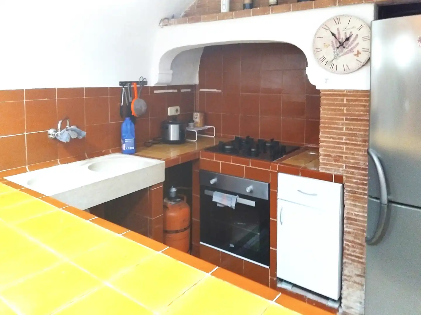 Kitchen of Flat for sale in Forallac  with Internet and Alarm