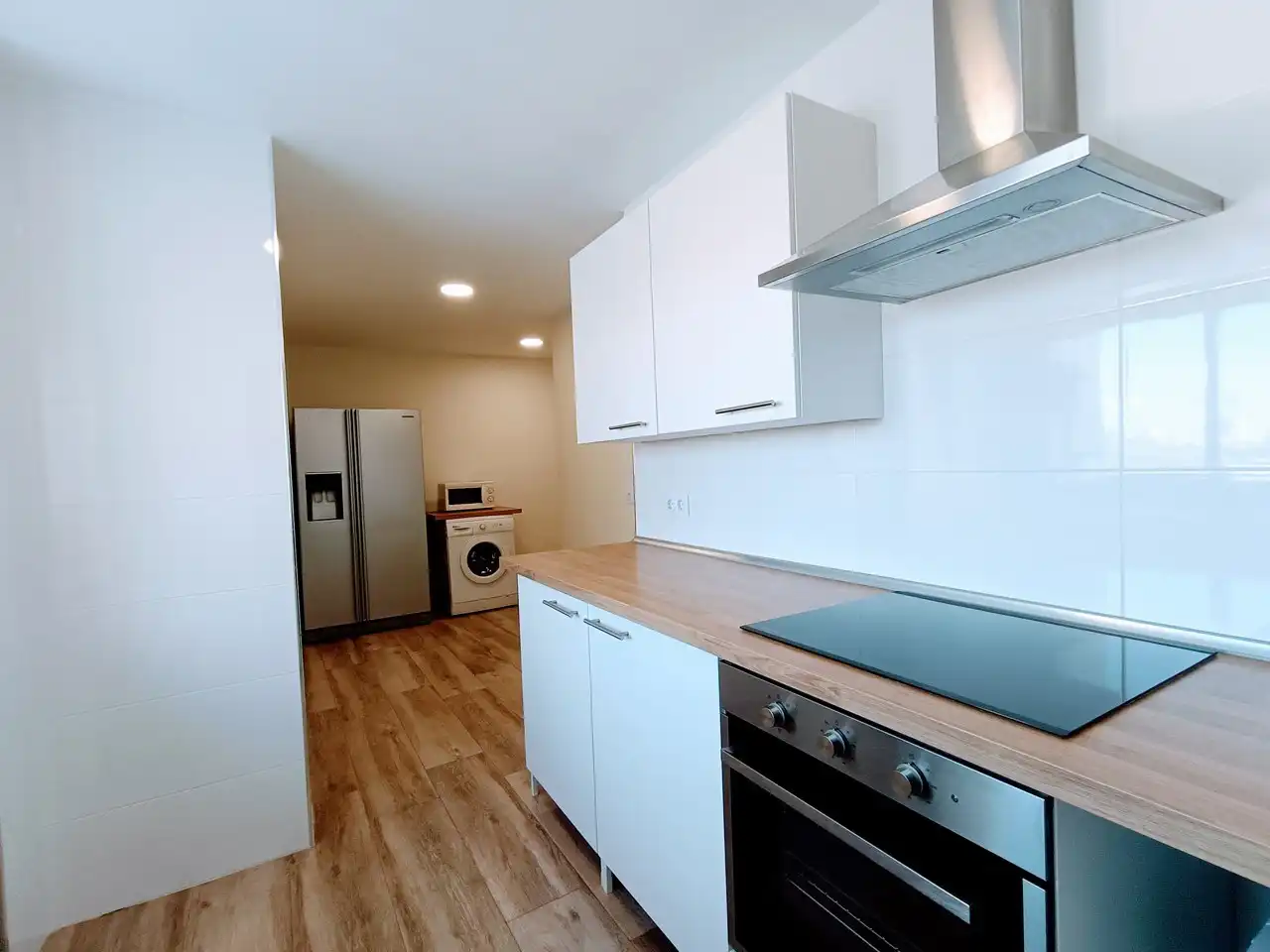 Cocina de Ático de alquiler en Madrid con Aire acondicionado, Calefacción y Parquet