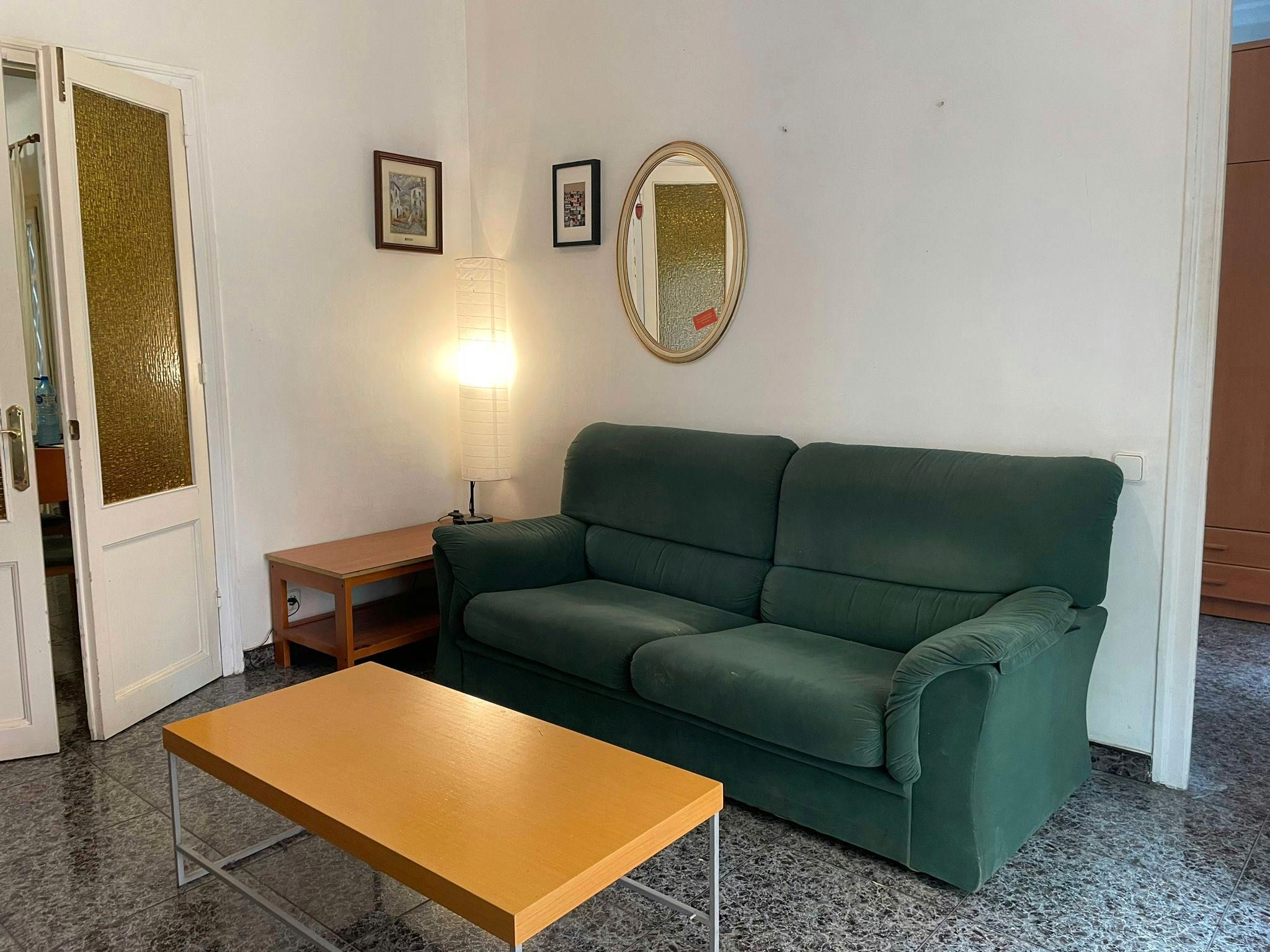 Living room of Flat for rent in  Barcelona Capital  with Heating, Furnished and Washing machine