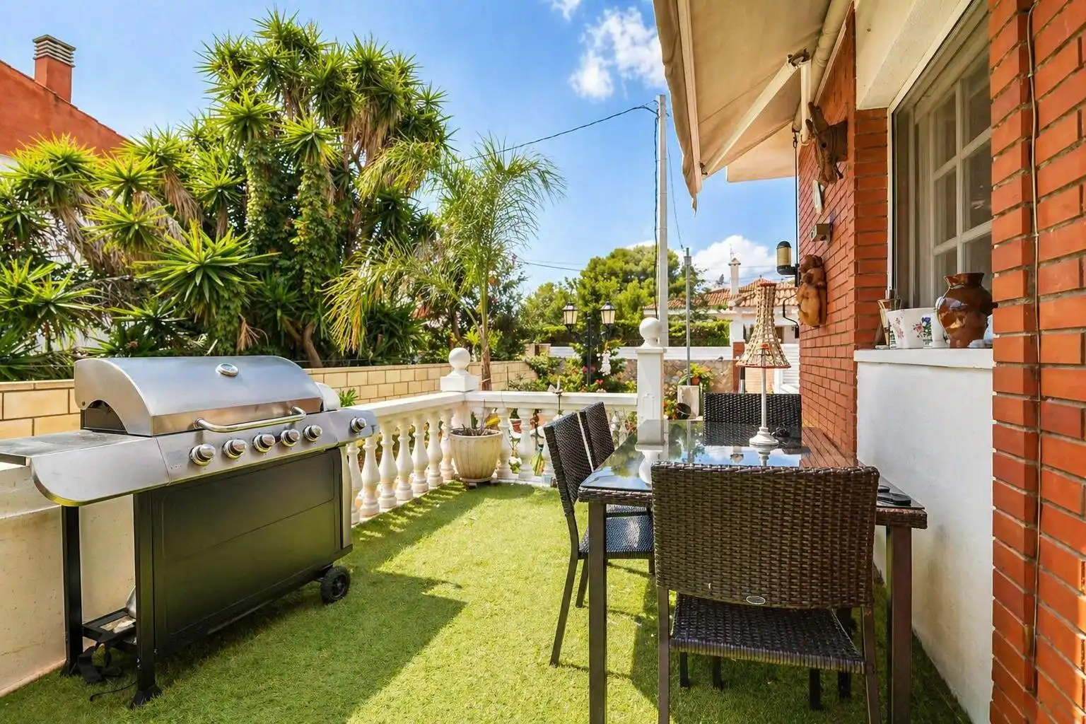 Terraza de Casa o chalet en venta en Mont-roig del Camp con Aire acondicionado, Calefacción y Jardín privado