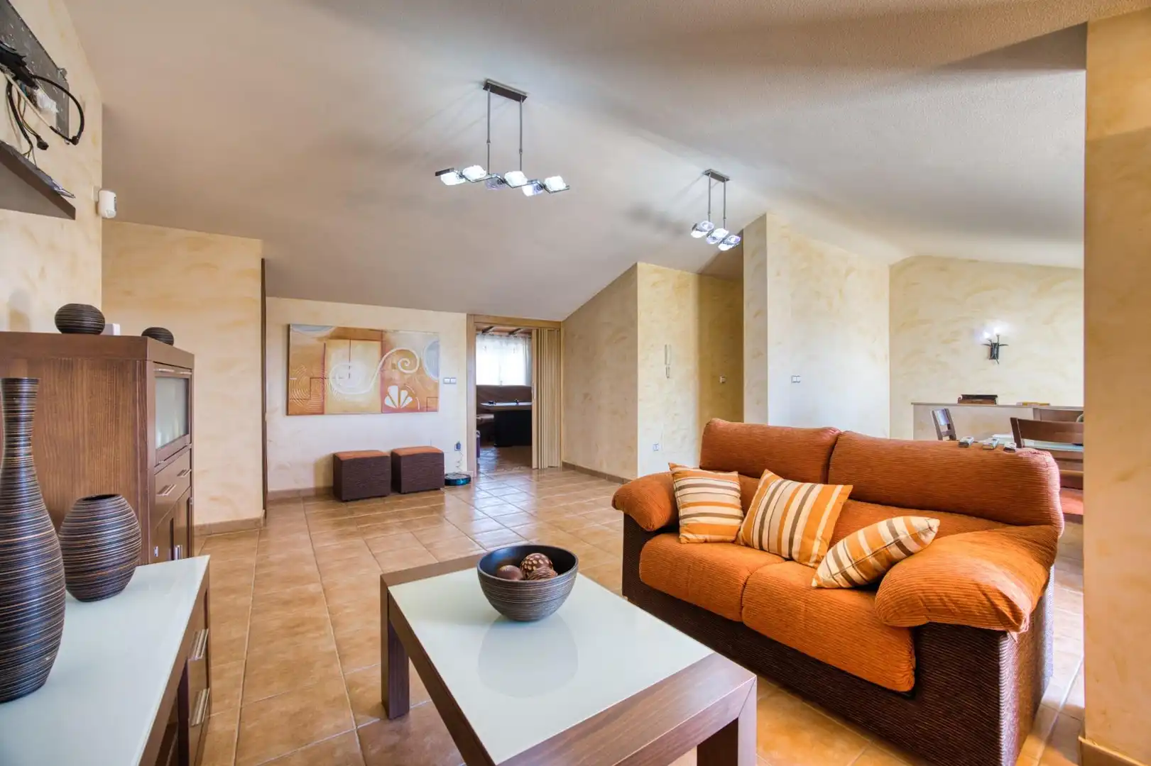 Sala de estar de Ático en venta en Murcia con Aire acondicionado, Calefacción y Terraza