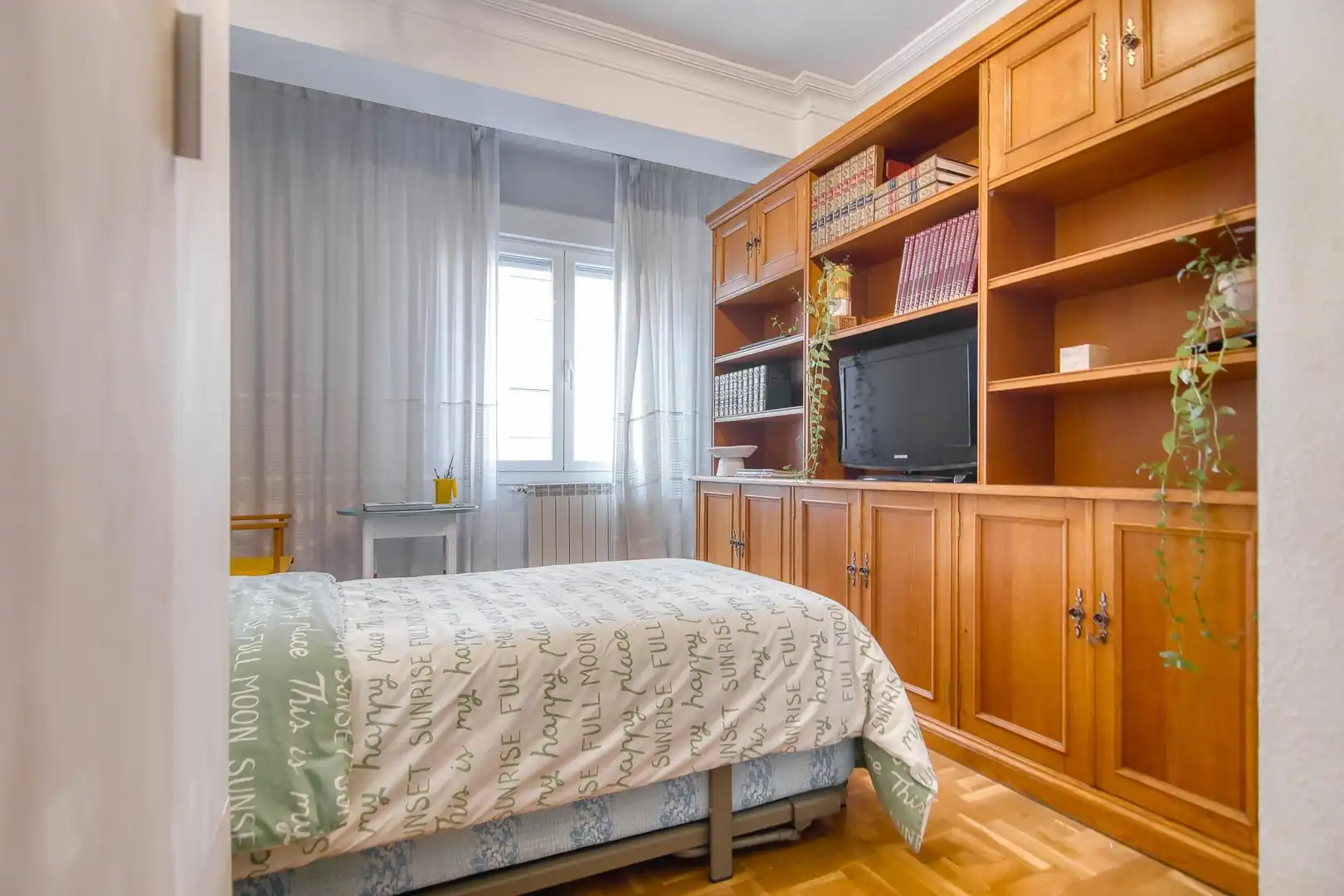 Bedroom of Flat for sale in  Pamplona / Iruña  with Heating, Storage room and Balcony
