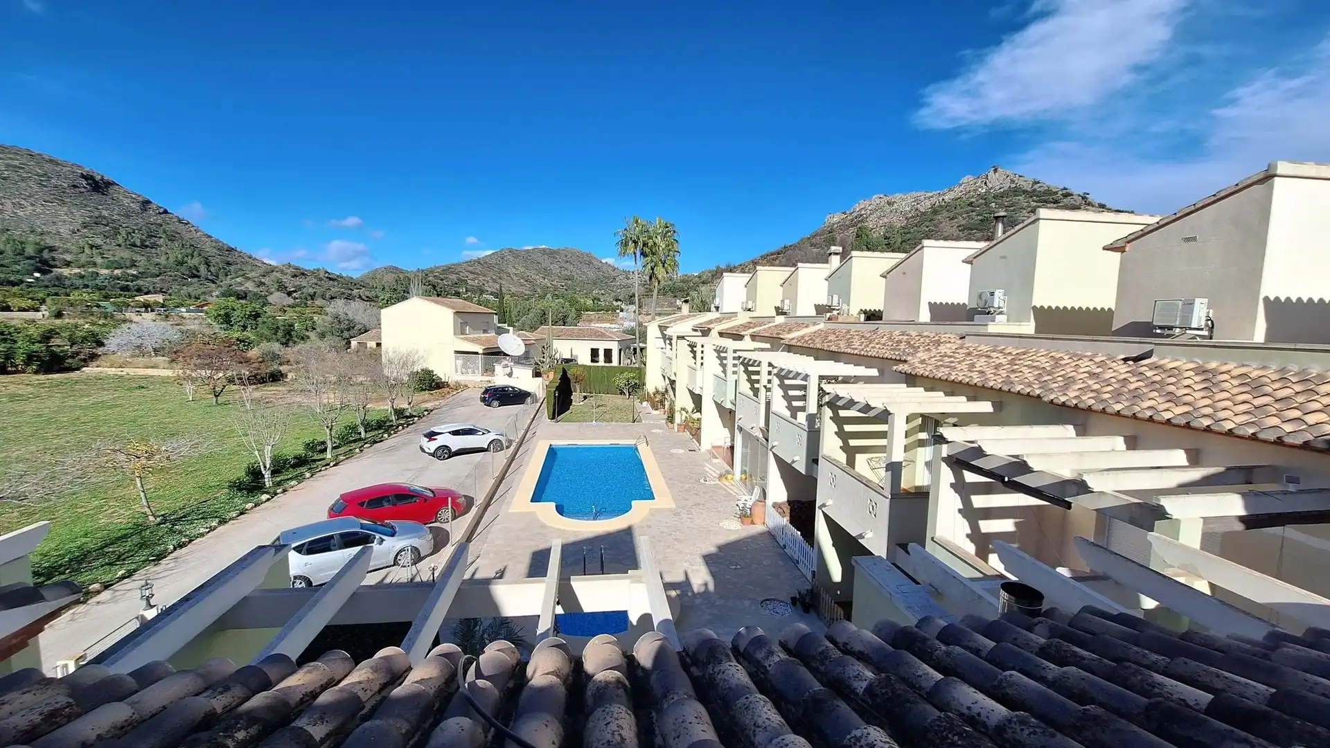 Exterior view of Detached homes for sale in El Ràfol d'Almúnia  with Air Conditioner, Terrace and Swimming Pool