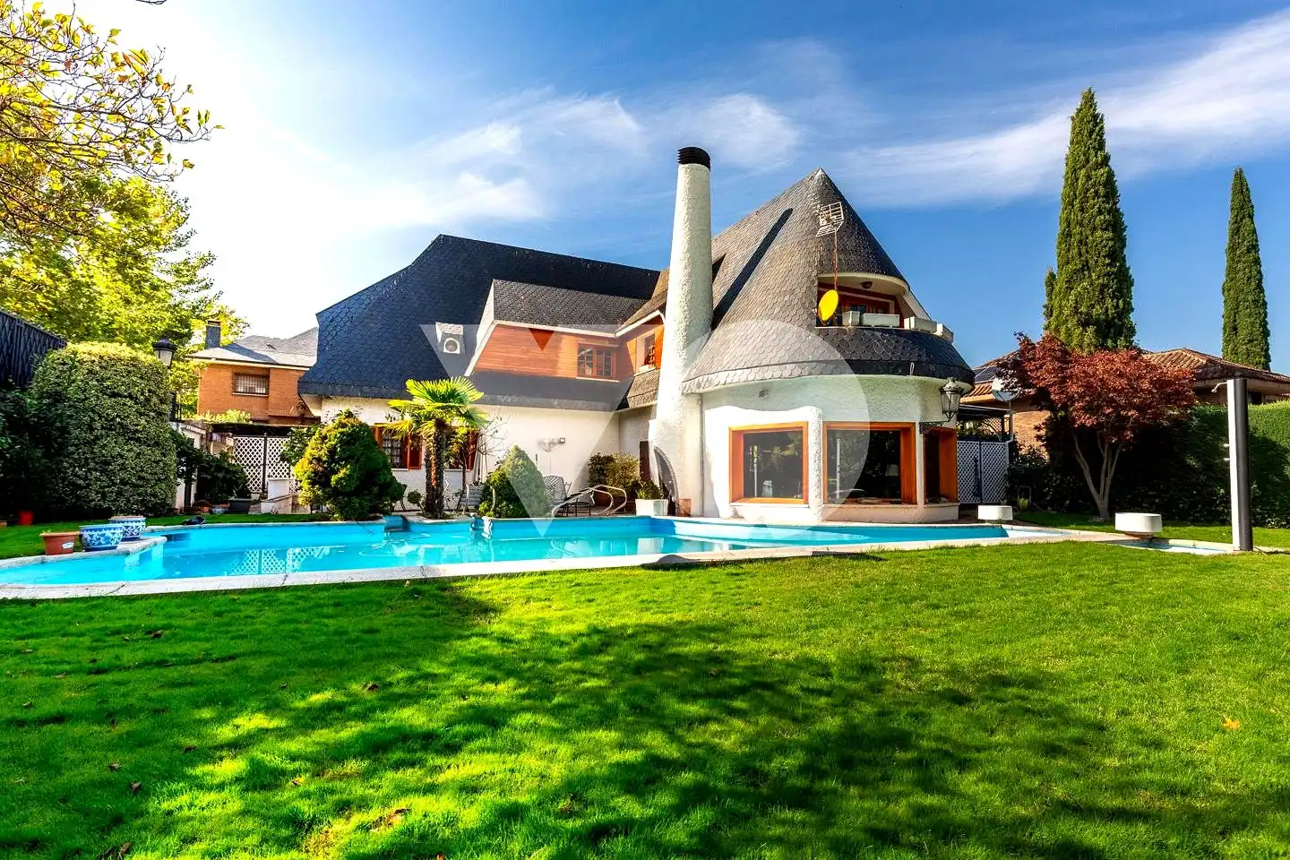 Jardín de Casa o chalet en venta en Madrid con Aire acondicionado, Calefacción y Jardín privado