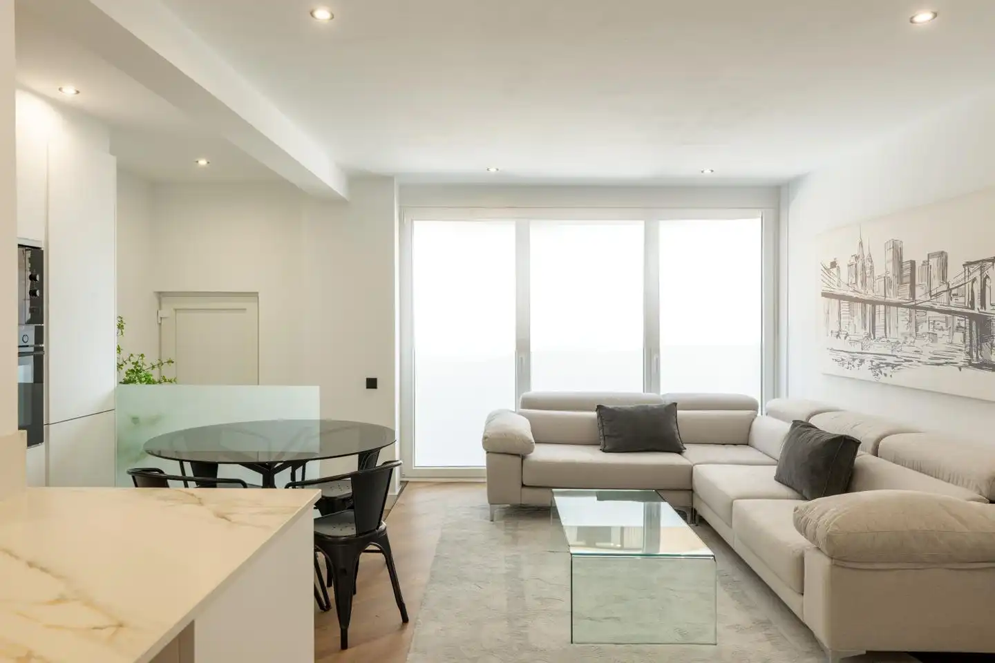 Living room of Ground floor for sale in A Coruña Capital   with Heating and Furnished