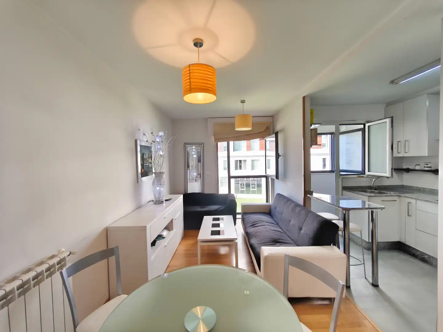 Sala d'estar de Apartament en venda en Conxo