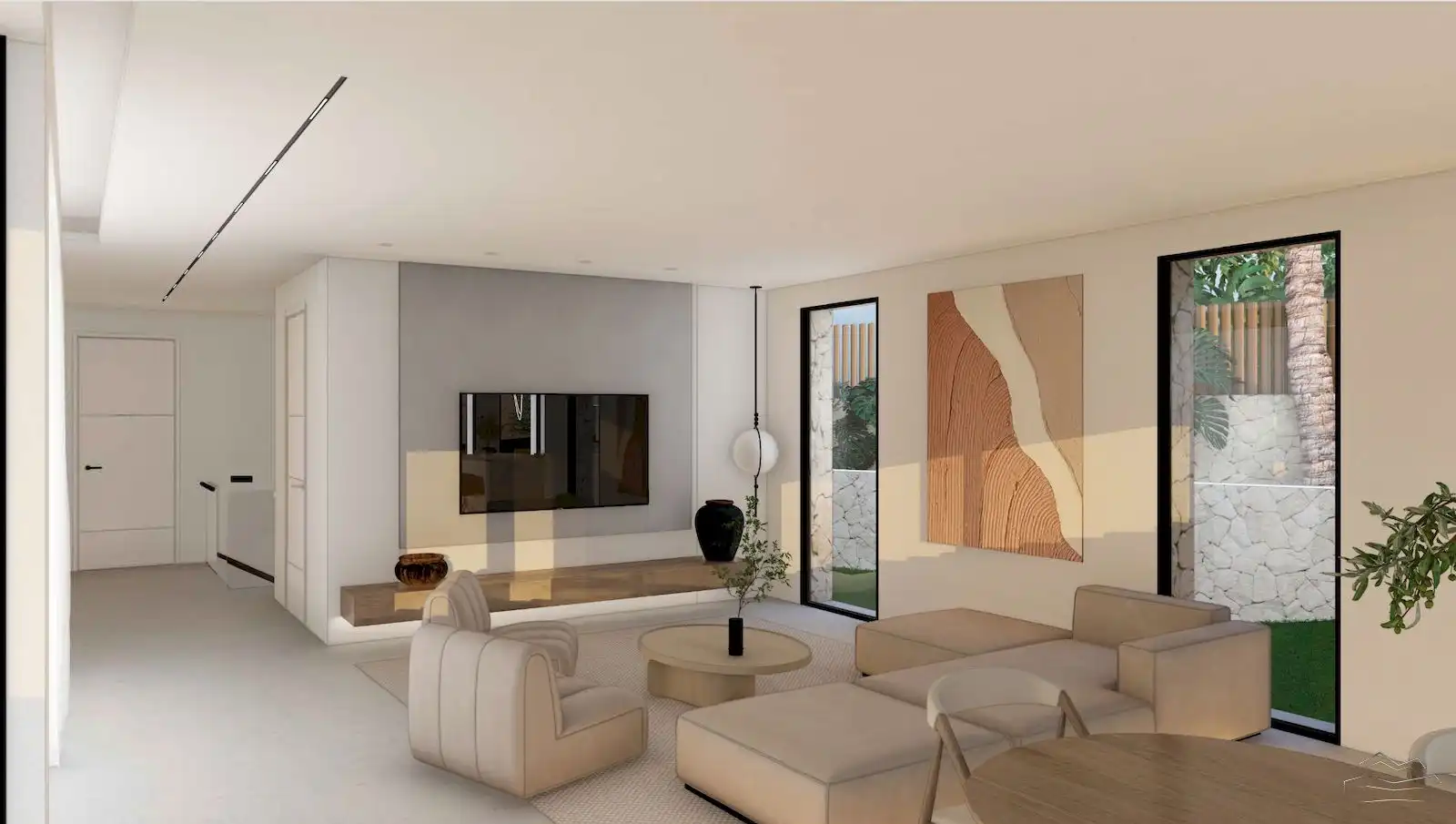 Sala d'estar de Casa o xalet en venda en Jávea / Xàbia amb Aire condicionat, Calefacció i Jardí privat