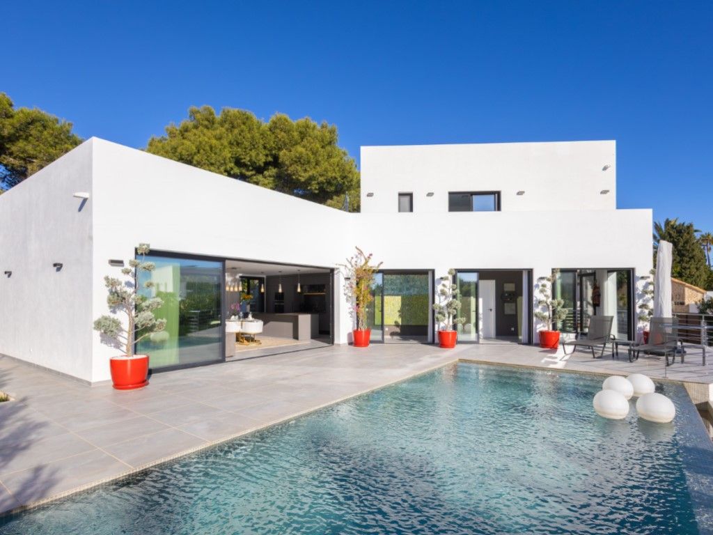 Vista exterior de Casa o chalet en venta en Jávea / Xàbia con Aire acondicionado, Calefacción y Jardín privado