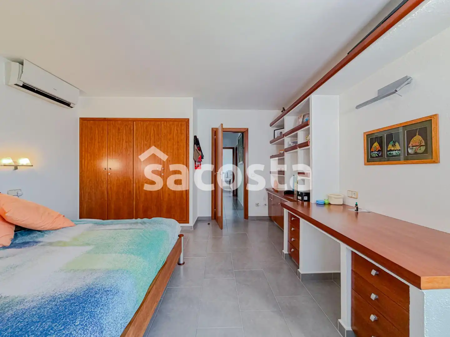 Schlafzimmer von Haus oder Chalet zum Verkauf in Lloret de Mar mit Klimaanlage, Heizung und Terrasse