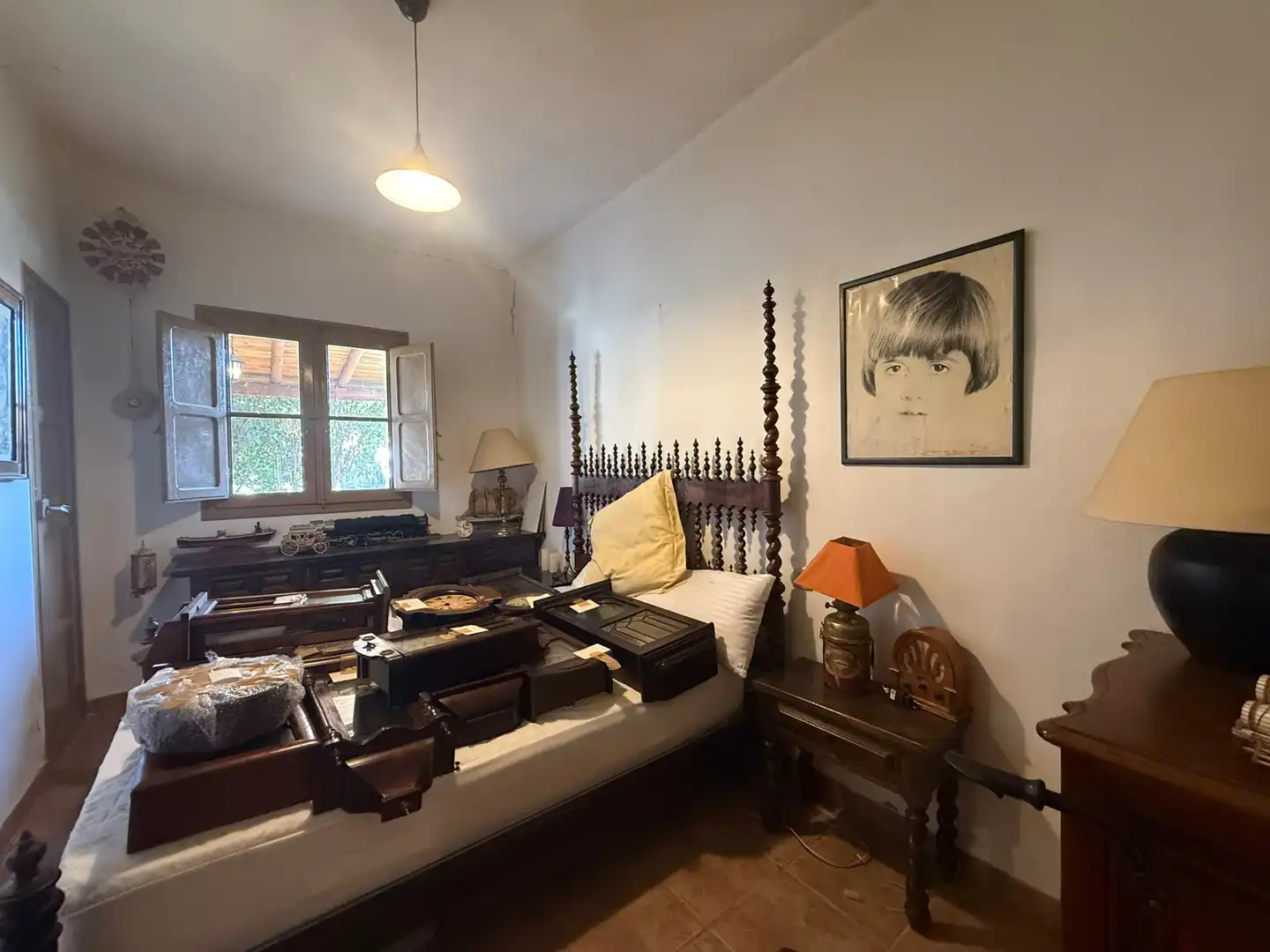Habitación de Casa o chalet en venta en Escatrón con Jardín privado, Amueblado y Lavadora