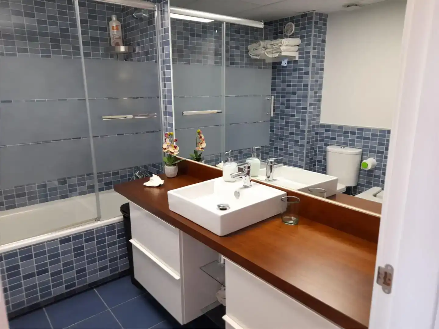 Bany de Pis de lloguer en Vera amb Aire condicionat, Piscina i Moblat