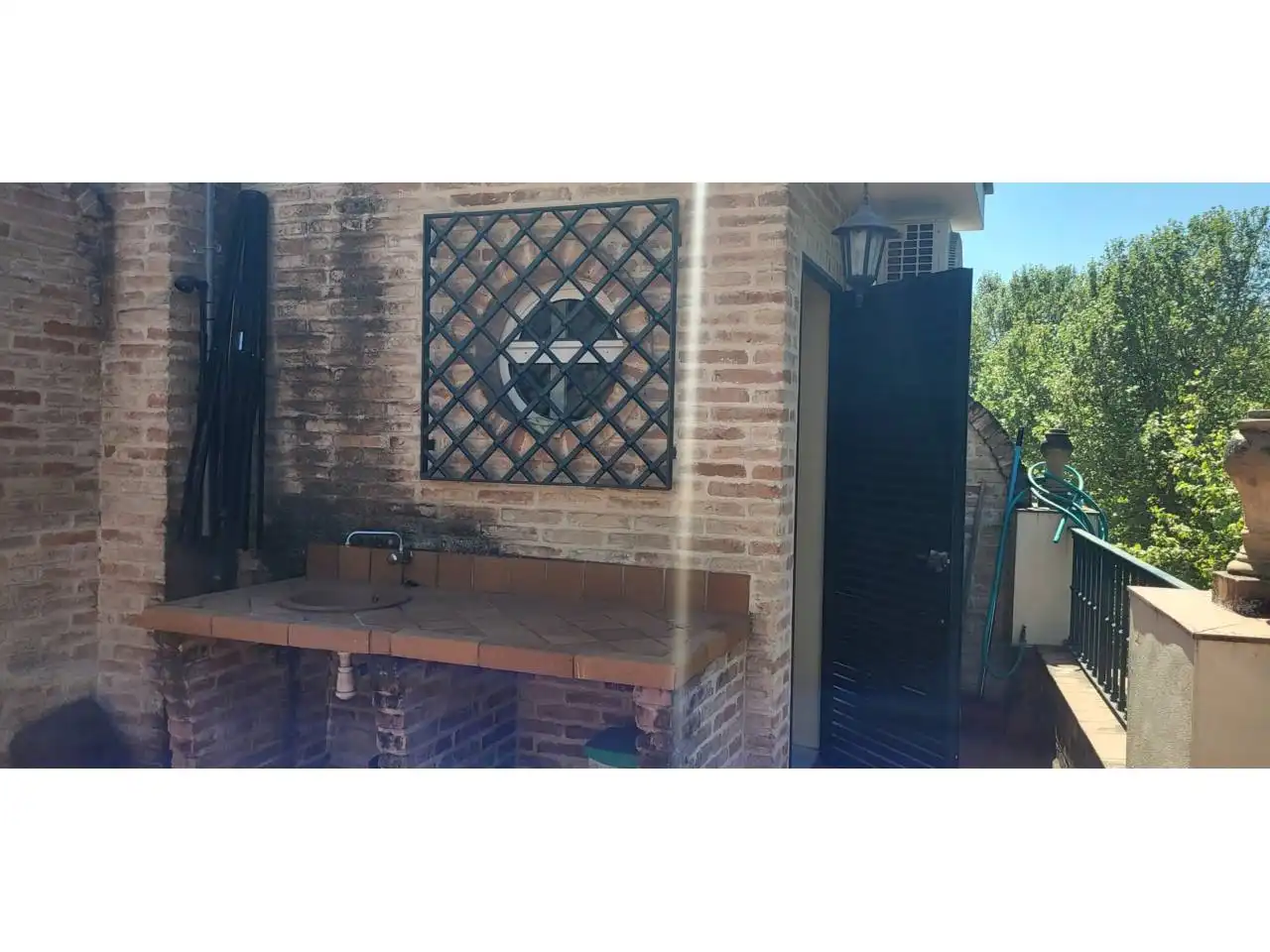Jardín de Dúplex de alquiler en Sevilla con Aire acondicionado, Calefacción y Terraza