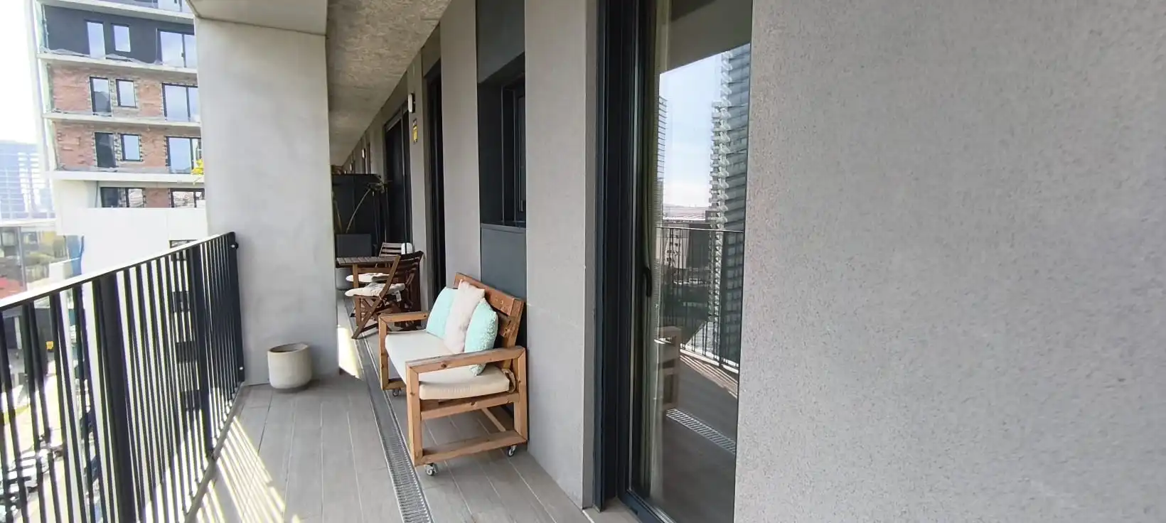 Terrasse von Wohnung zum Verkauf in L'Hospitalet de Llobregat mit Klimaanlage, Heizung und Parkett