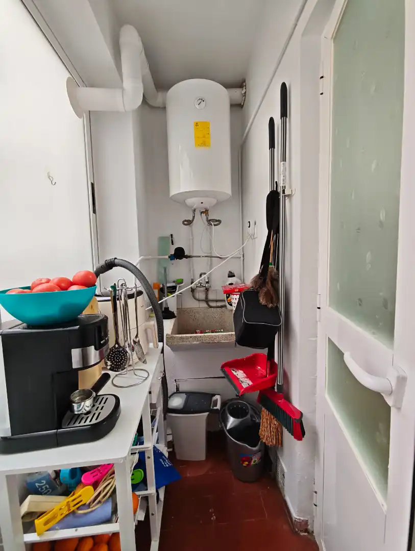 Küche von Wohnung zum Verkauf in Ferrol mit Heizung, Möbliert und Waschmaschine