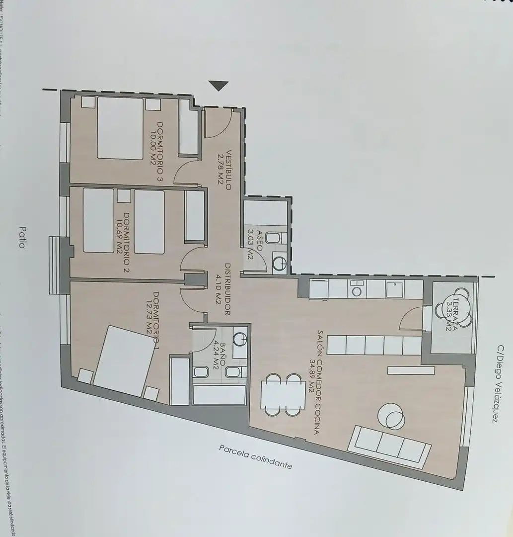 Flat with lift for sale in Calle Diego Velázquez 2, imagen 2