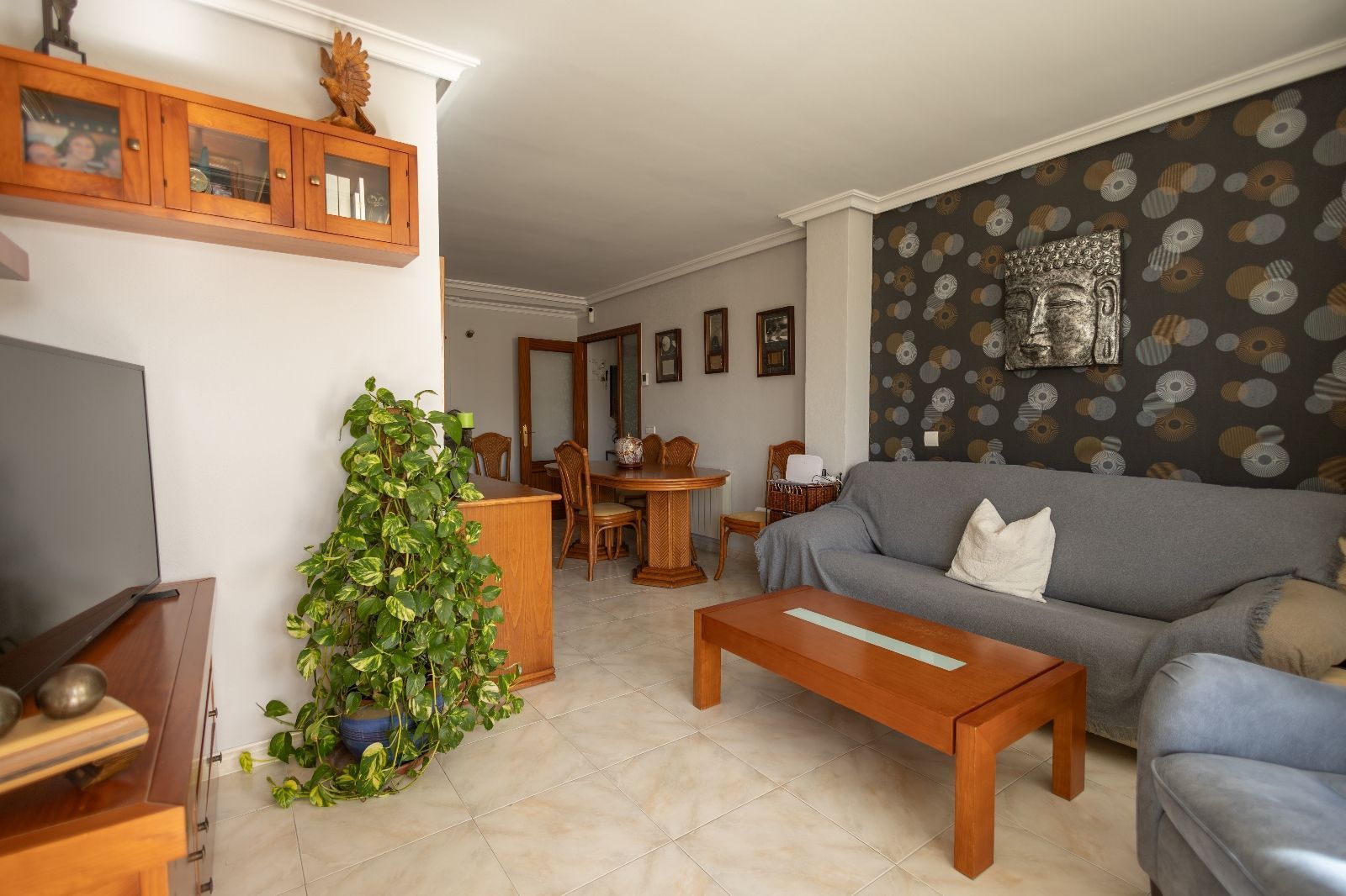 Sala d'estar de Àtic en venda en Sant Antoni de Portmany amb Aire condicionat, Calefacció i Terrassa