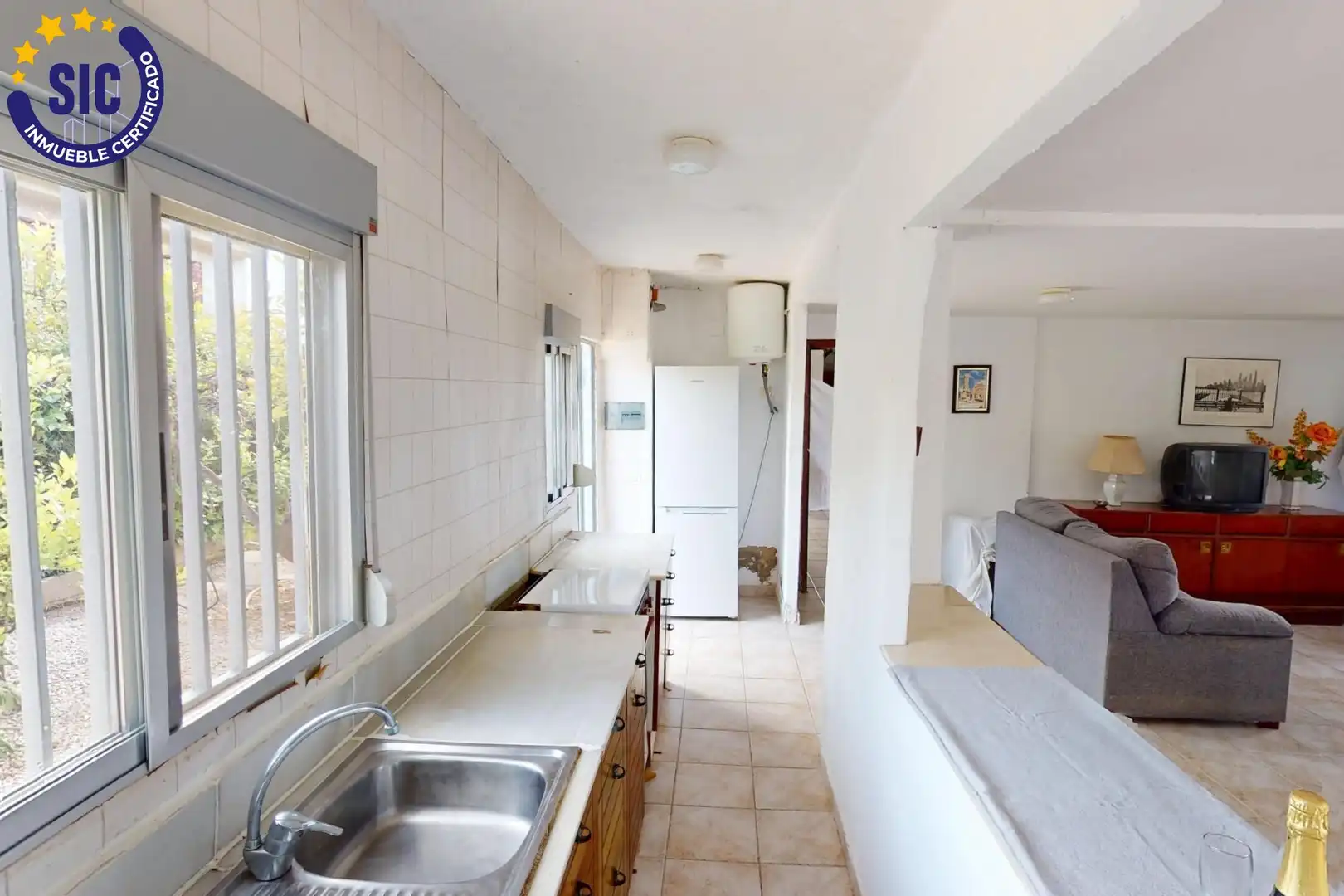 Cocina de Casa o chalet en venta en Benicasim / Benicàssim con Aire acondicionado, Jardín privado y Terraza